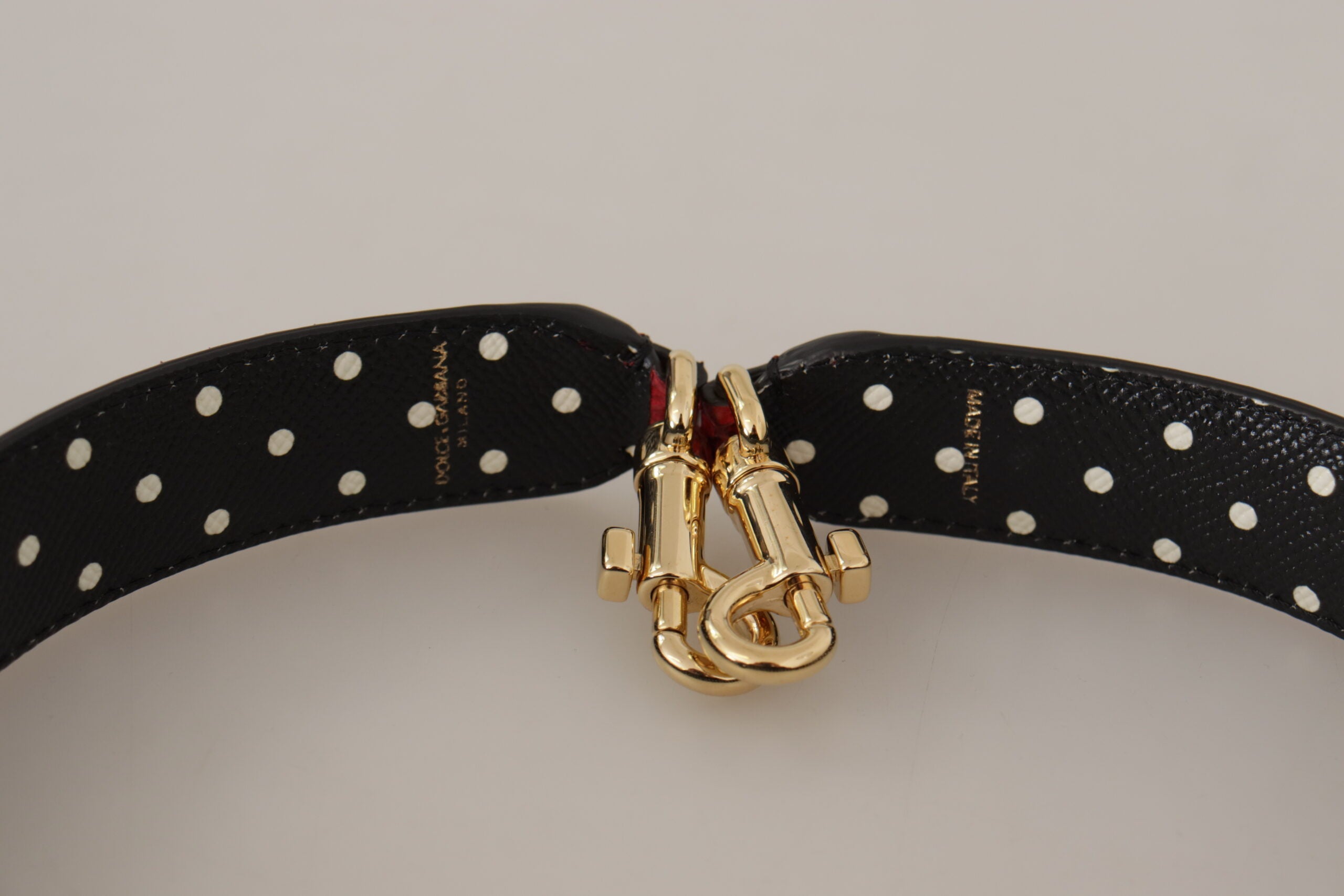 Dolce &amp; Gabbana Élégante bandoulière en cuir de python rouge