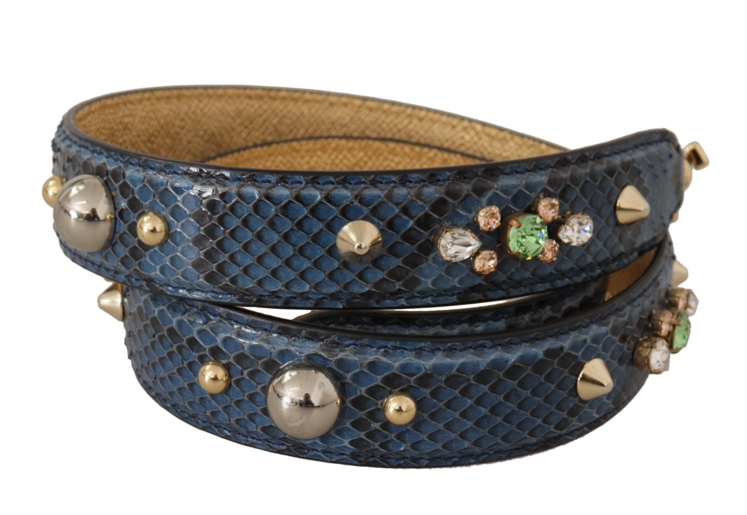 Dolce &amp; Gabbana Sac à bandoulière élégant en cuir bleu