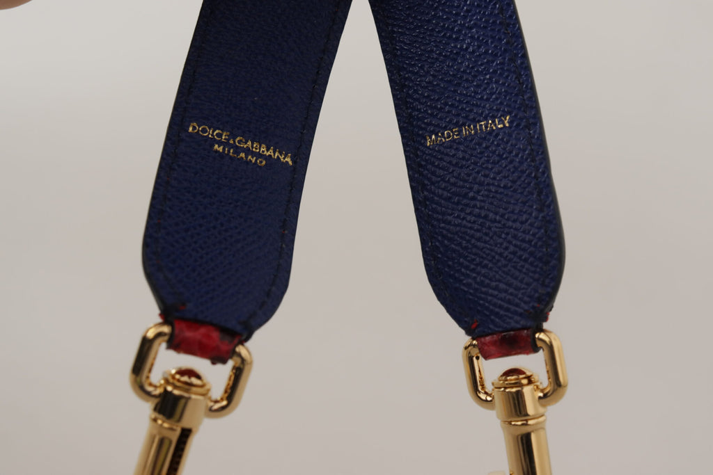Bandoulière en cuir python rouge Dolce &amp; Gabbana Chic
