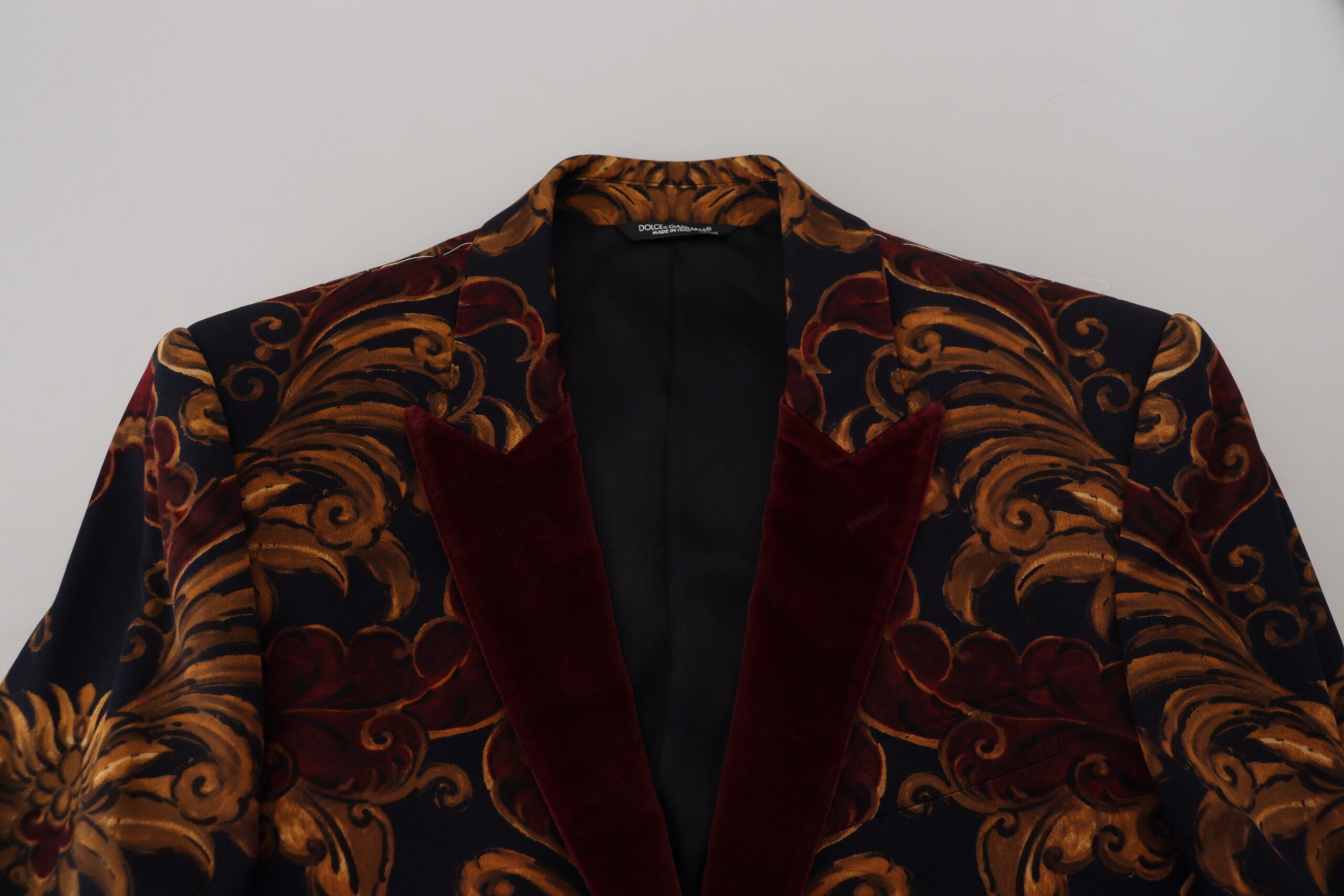Blazer élégant en laine mélangée multicolore Dolce &amp; Gabbana