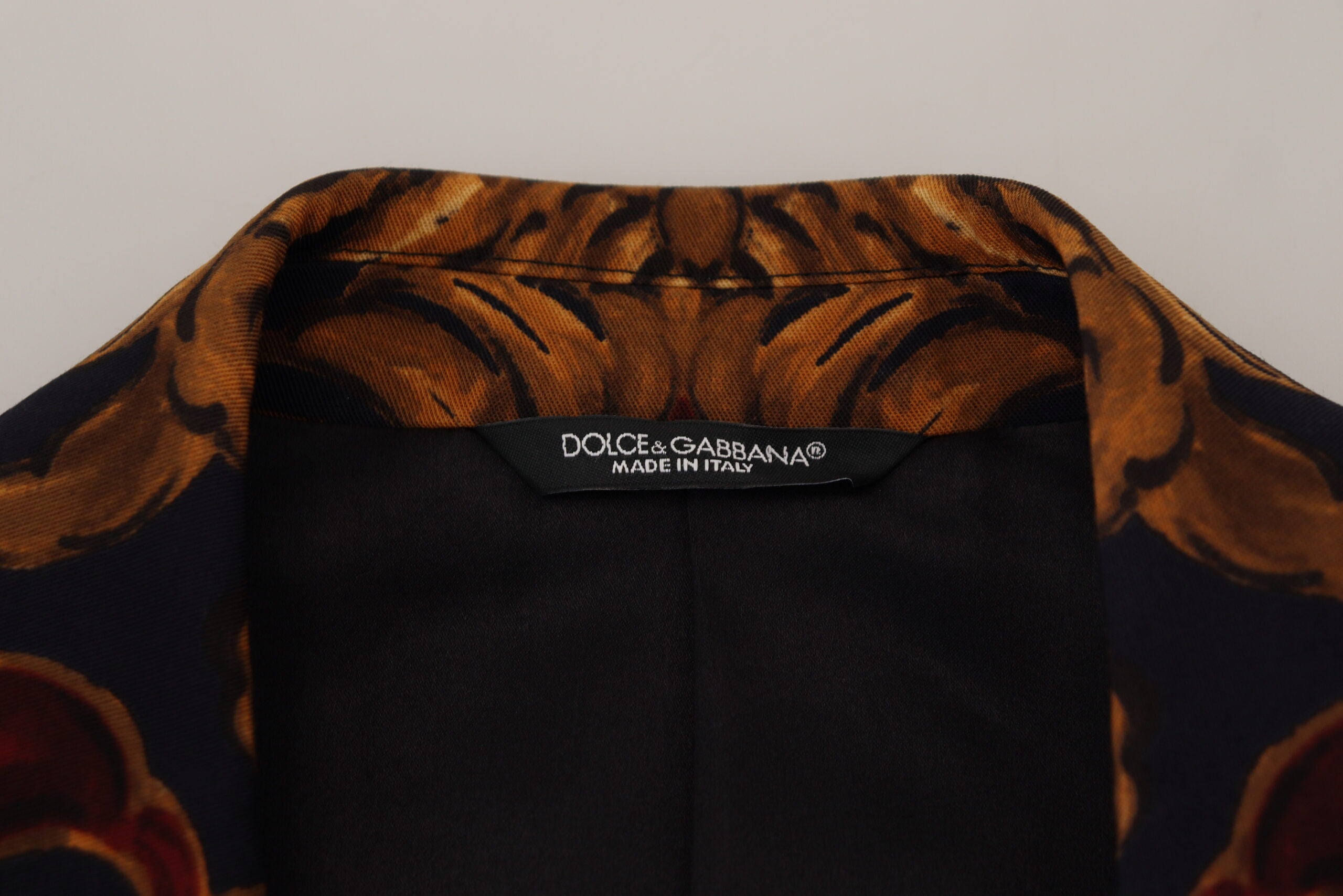 Blazer élégant en laine mélangée multicolore Dolce &amp; Gabbana
