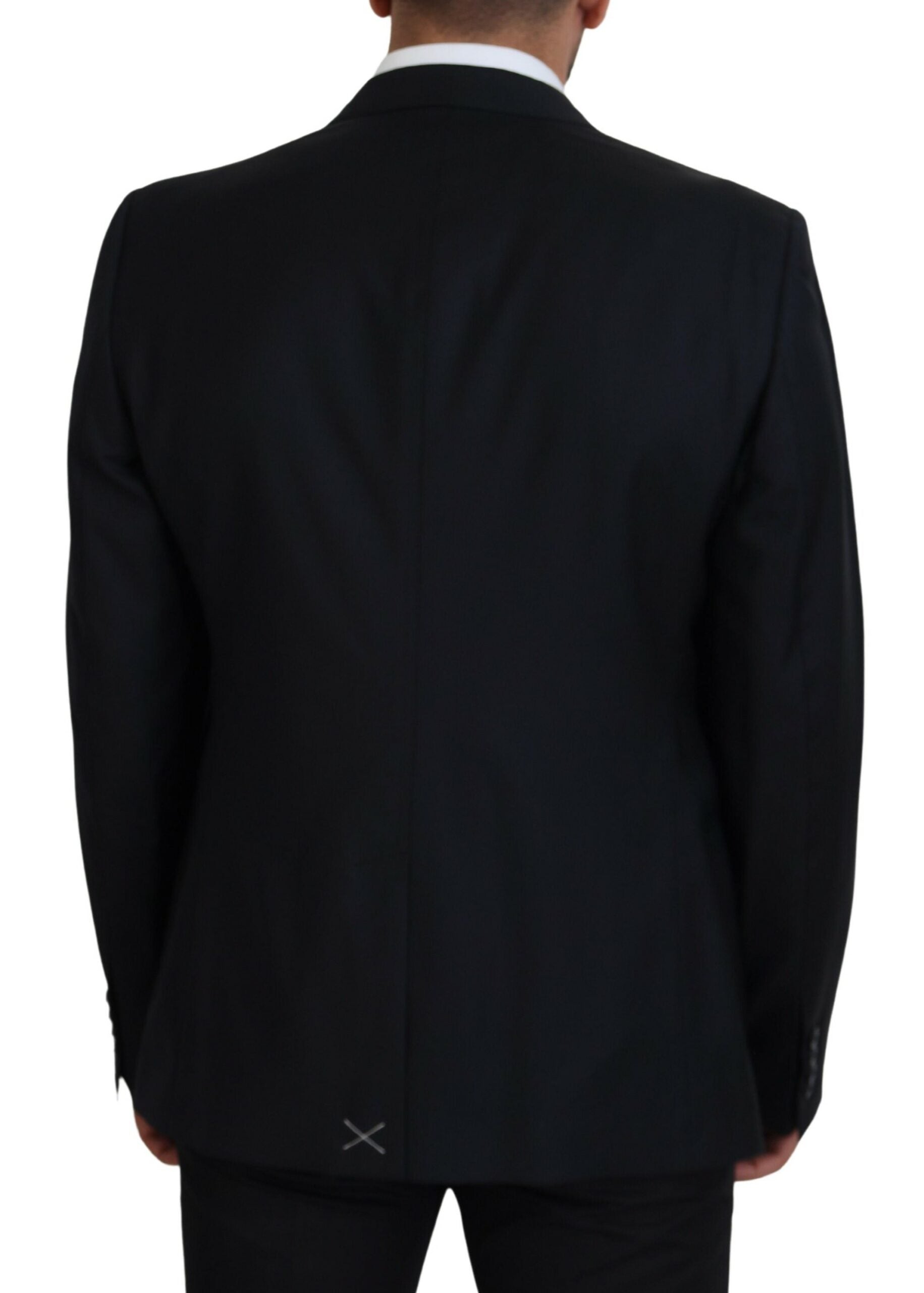 Blazer élégant bleu foncé à boutonnage simple Dolce &amp; Gabbana