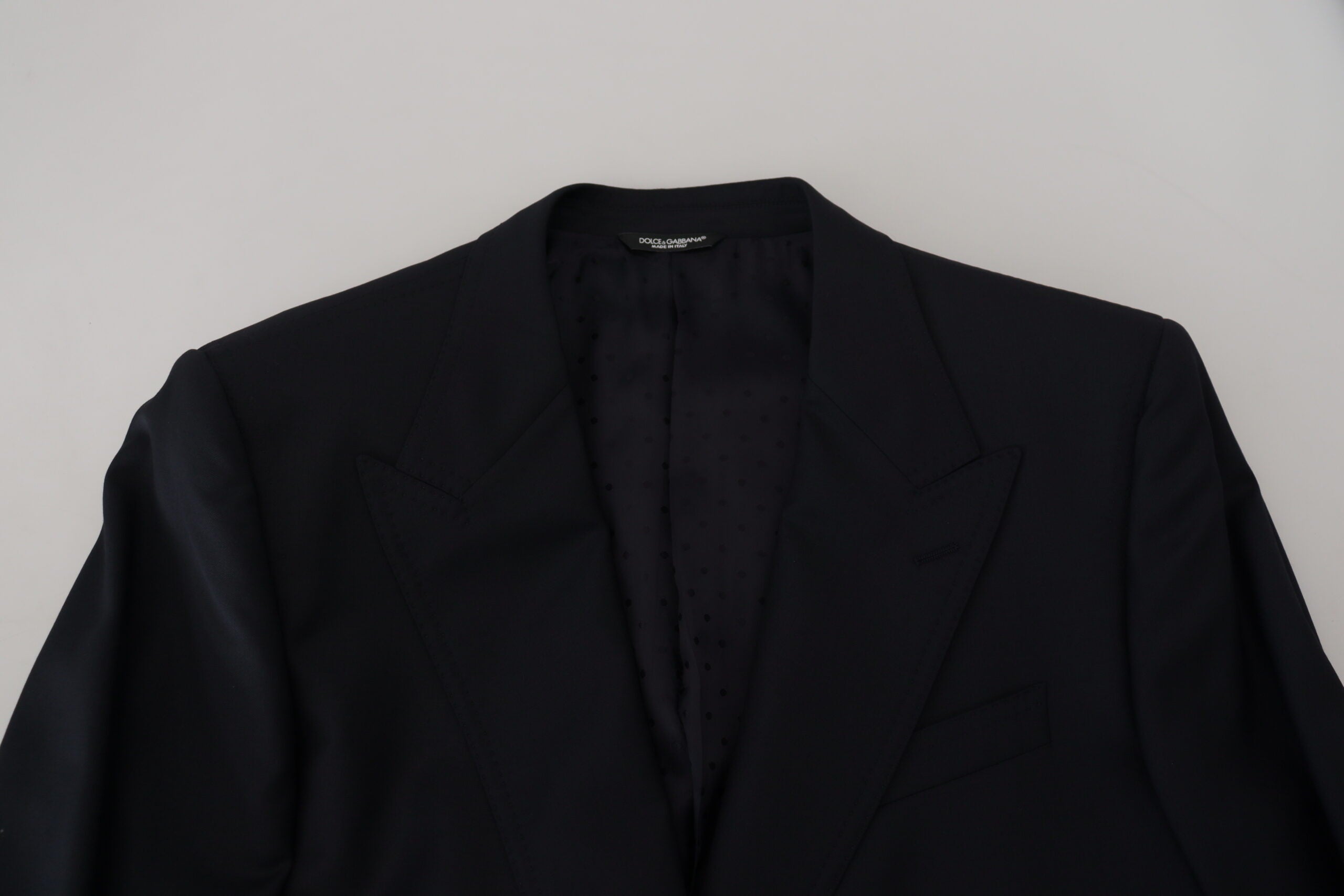 Blazer élégant bleu foncé à boutonnage simple Dolce &amp; Gabbana