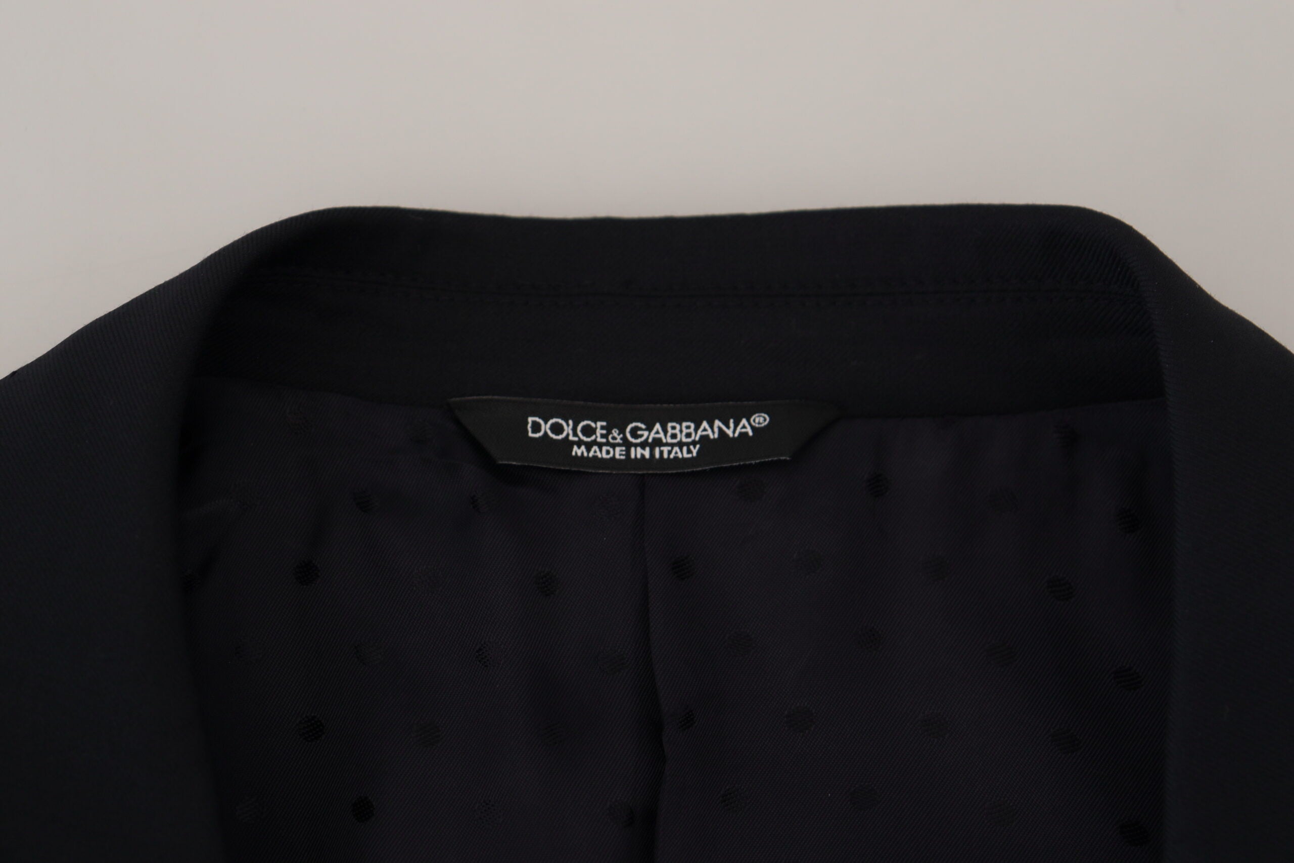 Blazer élégant bleu foncé à boutonnage simple Dolce &amp; Gabbana