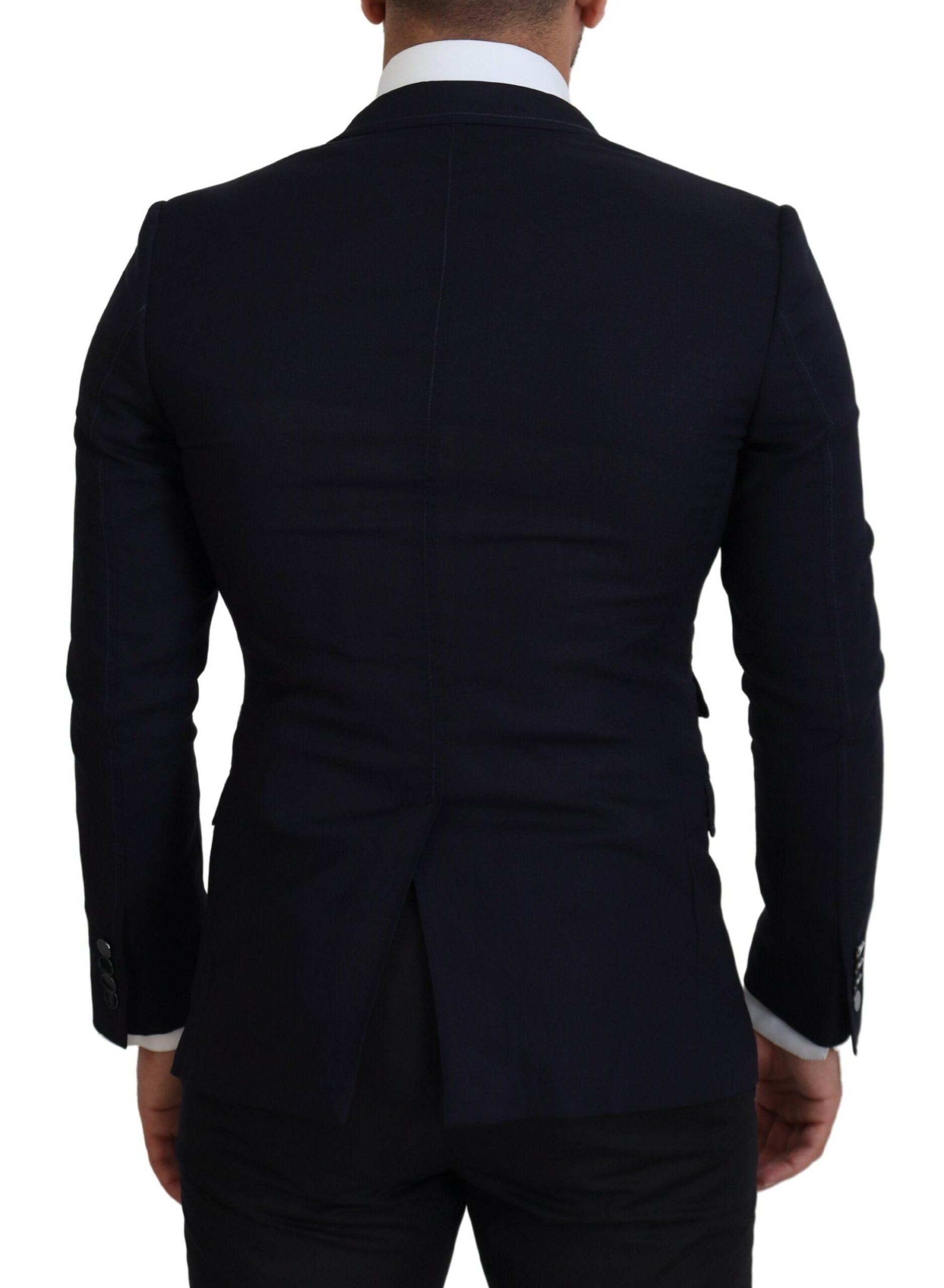Blazer noir élégant à simple boutonnage Dolce &amp; Gabbana