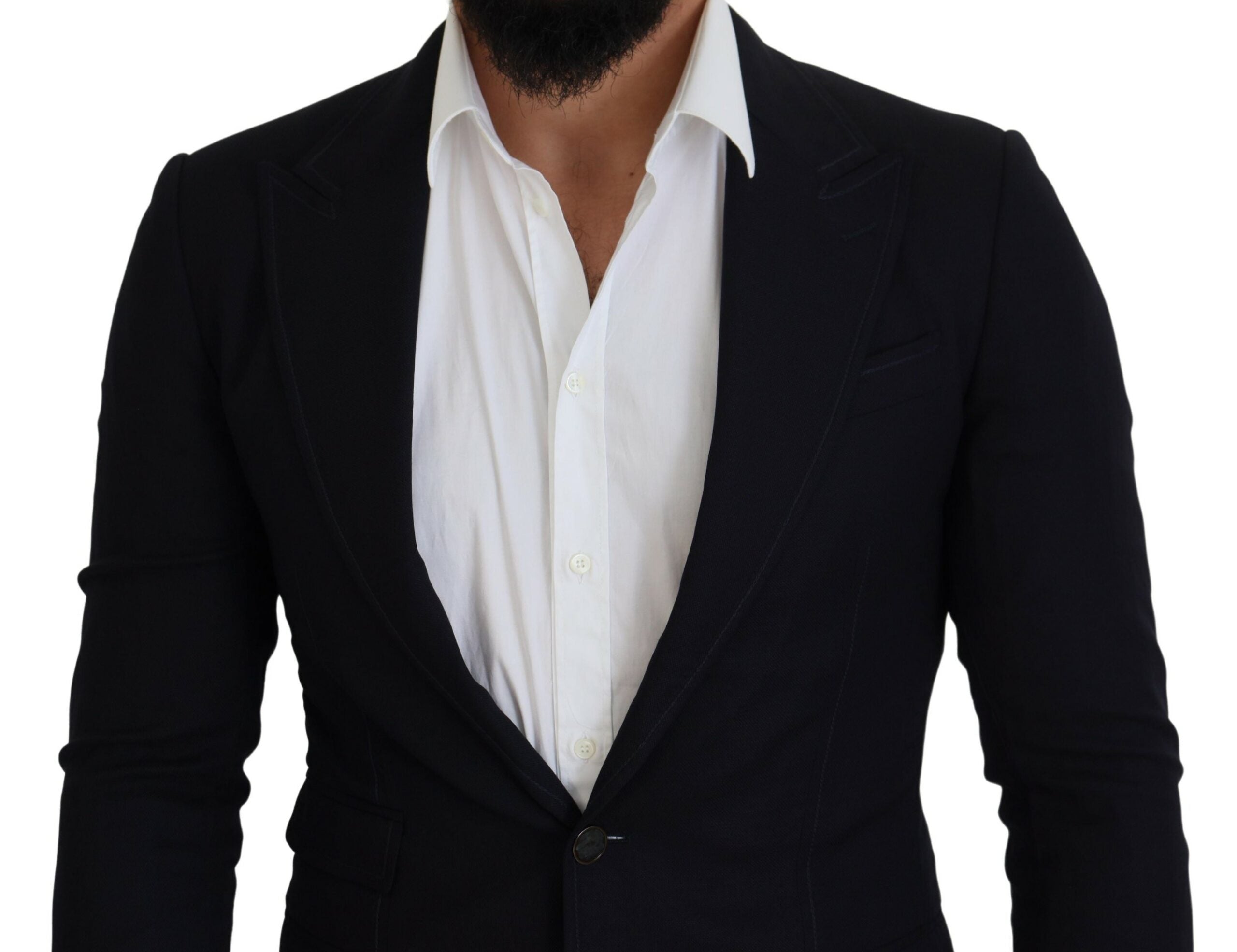 Blazer noir élégant à simple boutonnage Dolce &amp; Gabbana