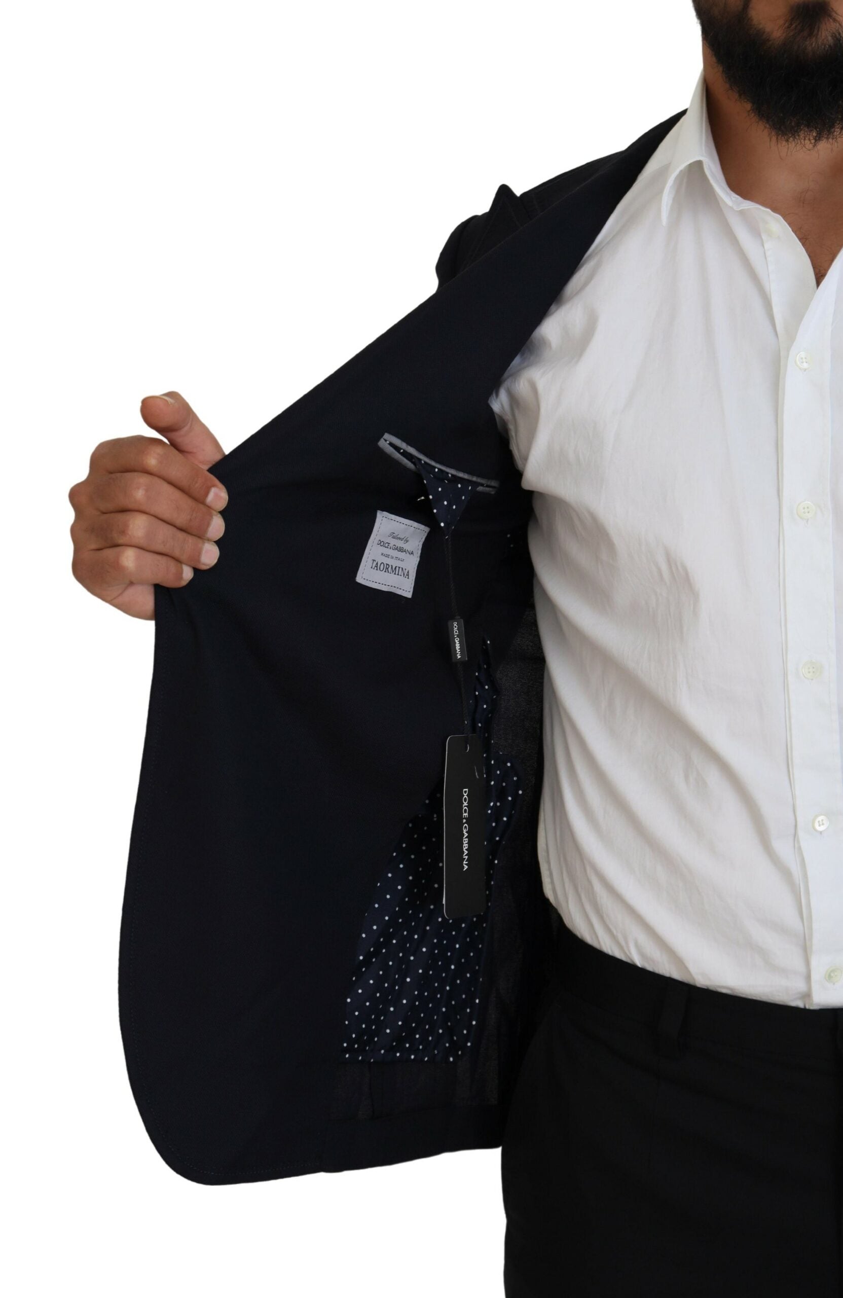 Blazer noir élégant à simple boutonnage Dolce &amp; Gabbana
