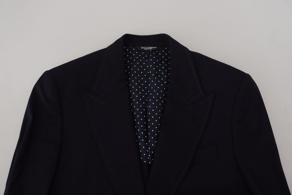 Blazer noir élégant à simple boutonnage Dolce &amp; Gabbana