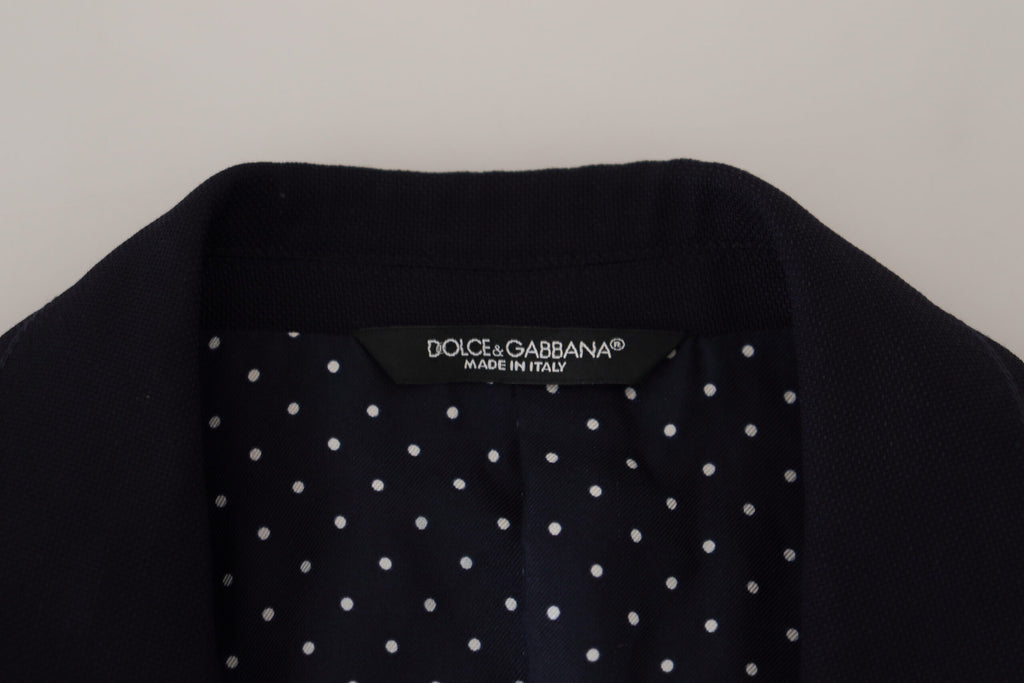 Blazer noir élégant à simple boutonnage Dolce &amp; Gabbana