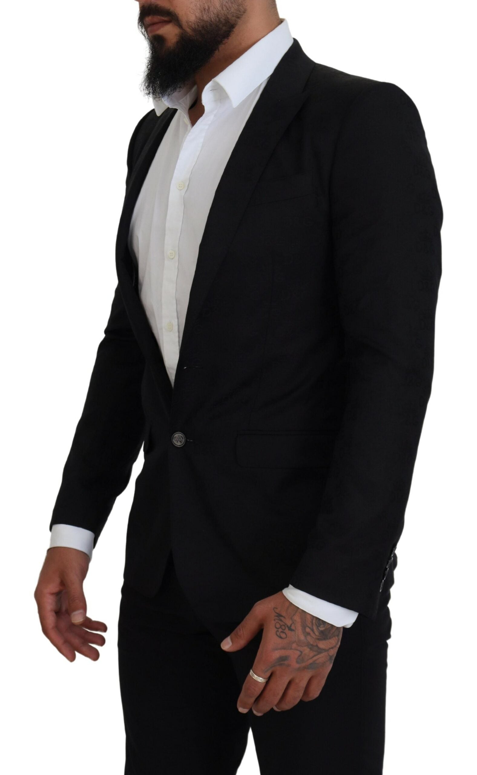 Blazer formel noir élégant style Martini Dolce &amp; Gabbana