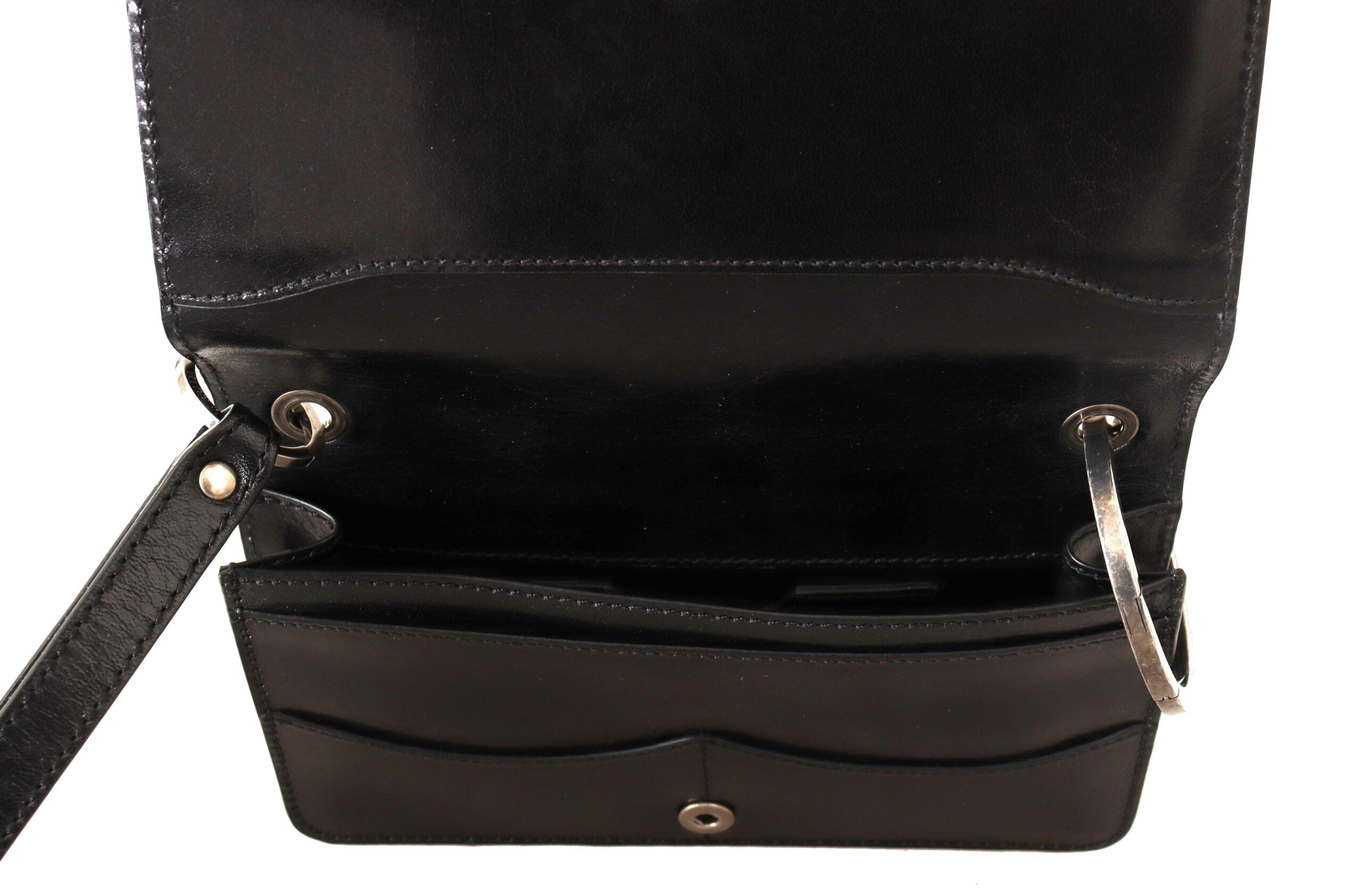Portefeuille élégant en cuir Dolce &amp; Gabbana, noir intemporel