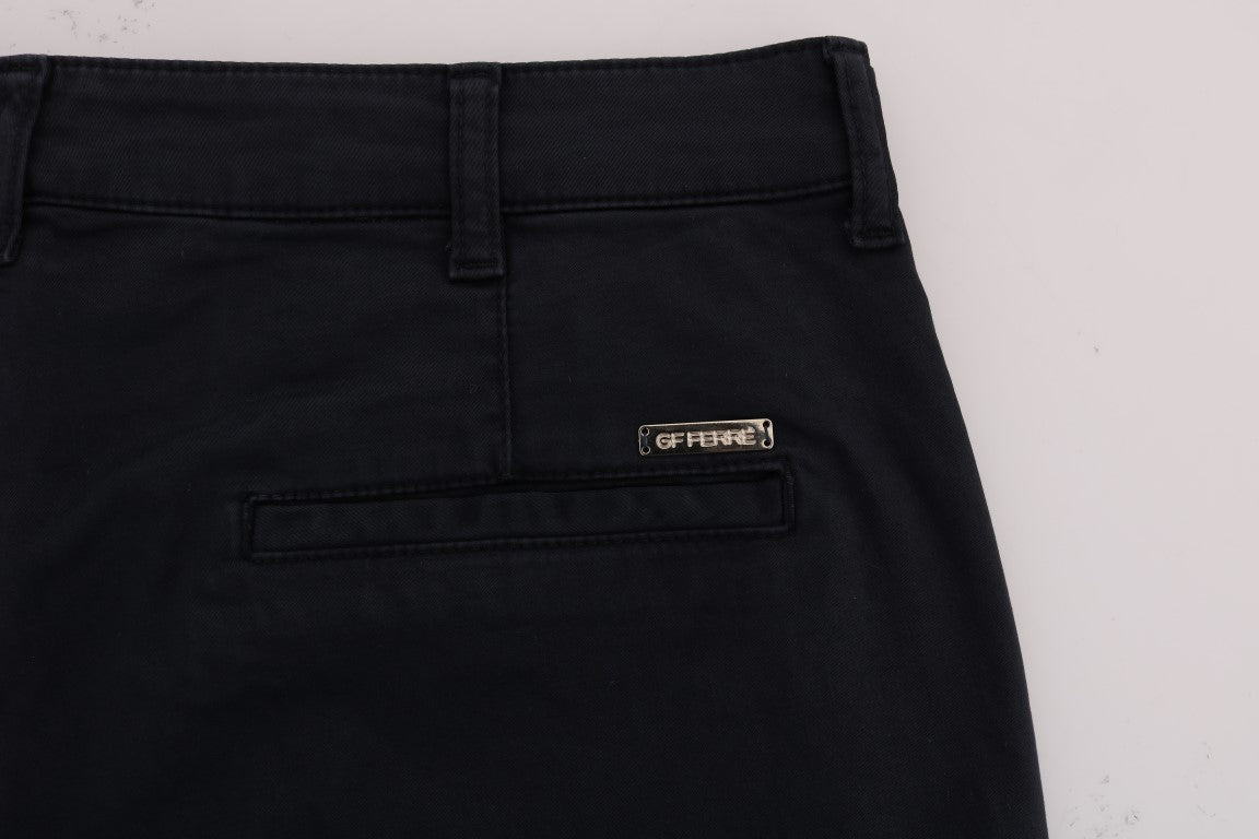 GF Ferre Elegante blaue Stretchhose aus Baumwolle für Herren
