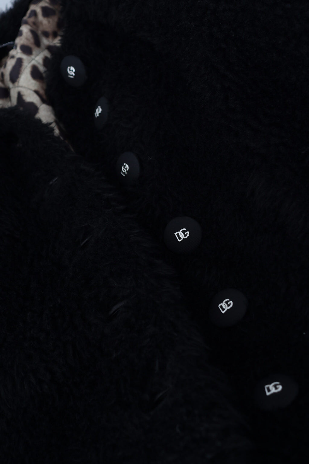 Dolce &amp; Gabbana Élégant manteau en cachemire mélangé noir