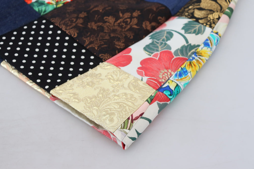 Mini-jupe patchwork multicolore chic Dolce &amp; Gabbana