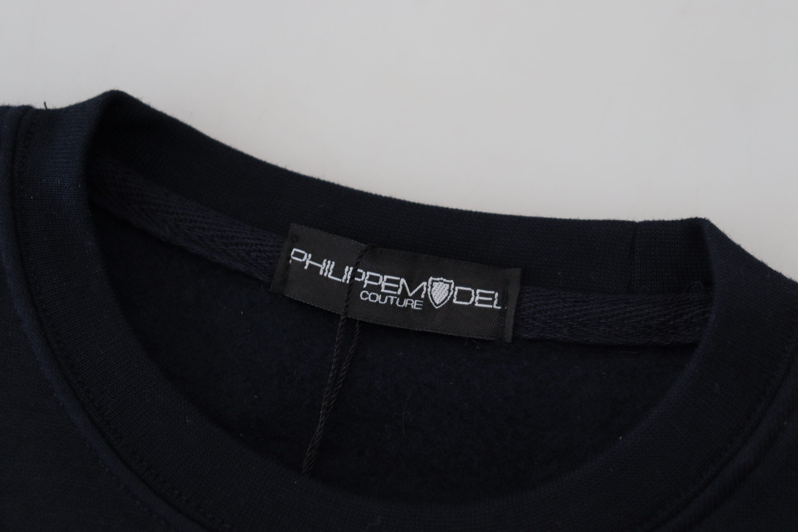 Philippe Model Chic Schwarz bedruckter Baumwollpullover