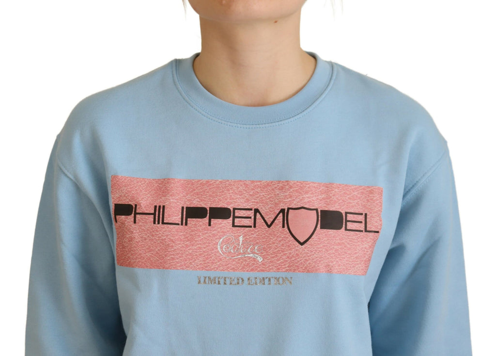 Philippe Model Eleganter hellblauer Langarmpullover
