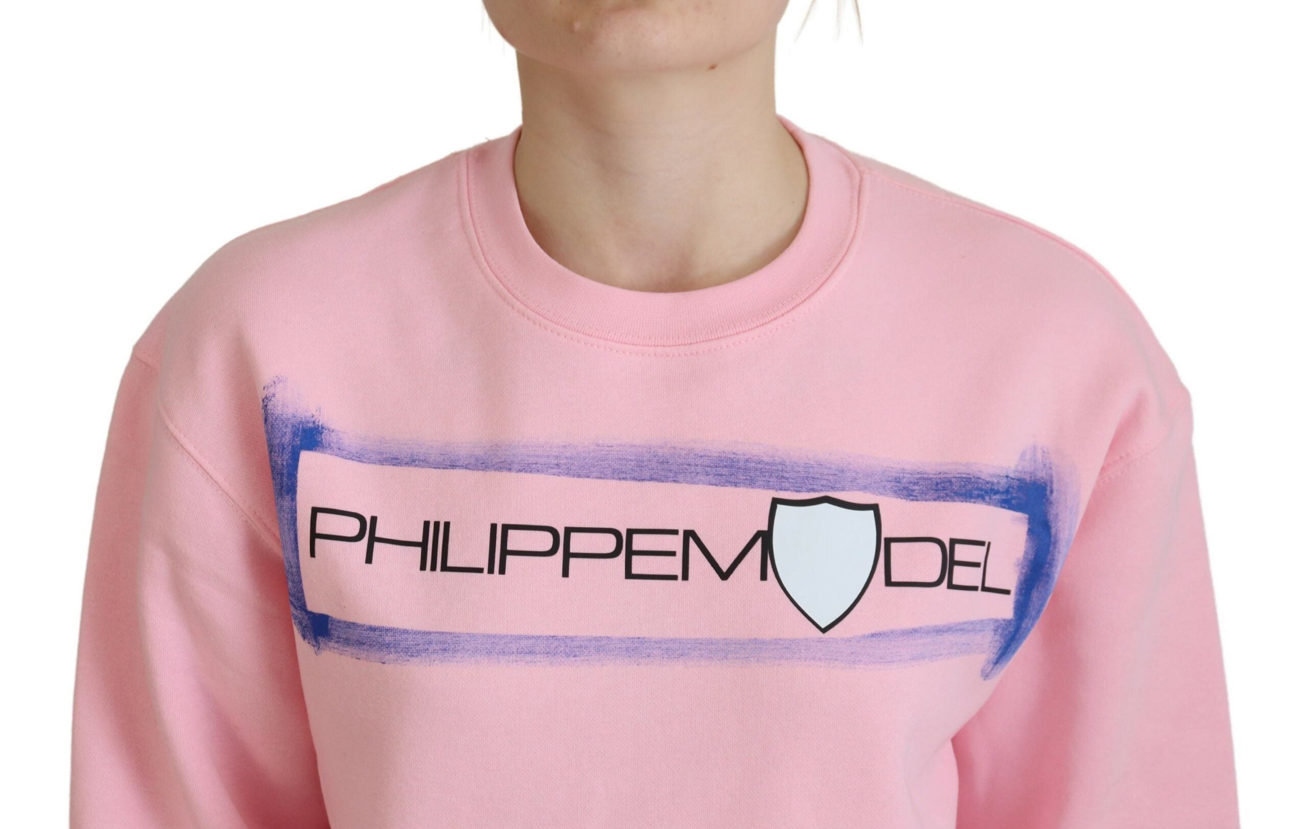 Philippe Model Eleganter rosa Langarmpullover