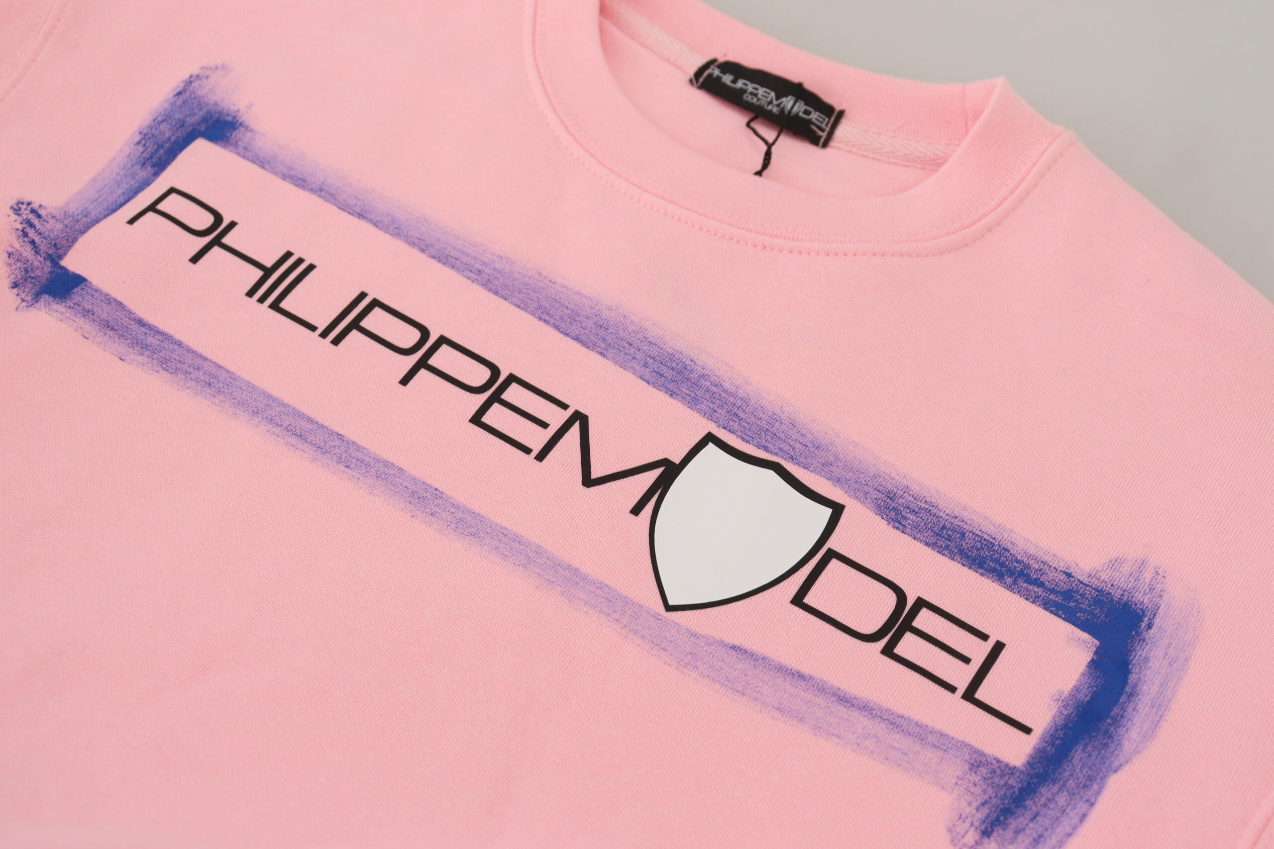 Philippe Model Eleganter rosa Langarmpullover