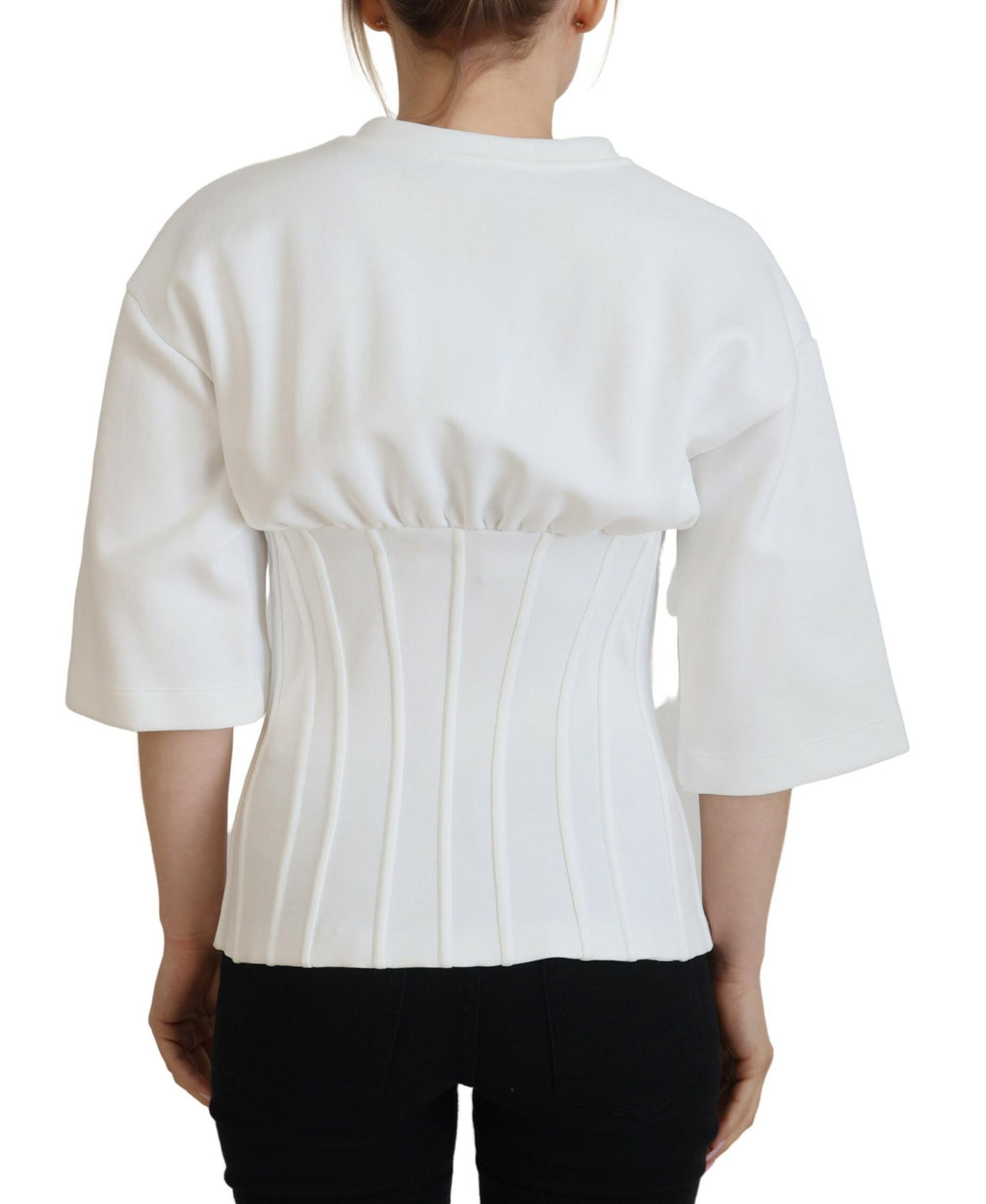 Chemisier t-shirt élégant style corset Dolce &amp; Gabbana
