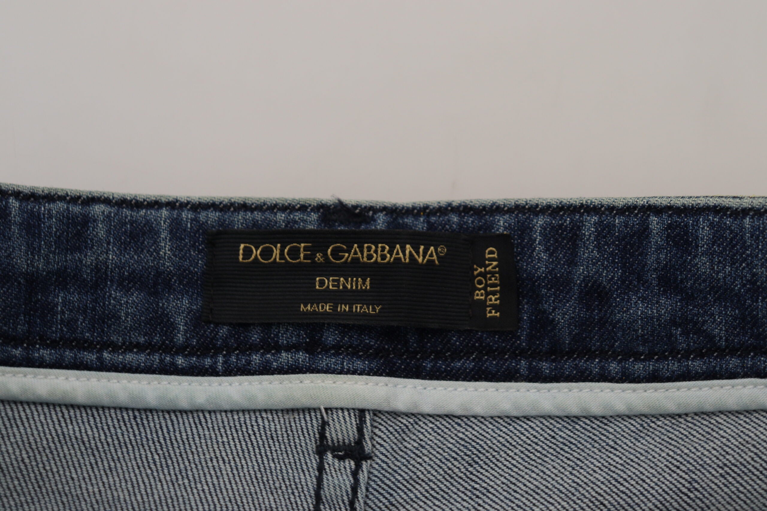Dolce &amp; Gabbana – Schicke, gerade Jeans mit hoher Taille in leuchtendem Gelb