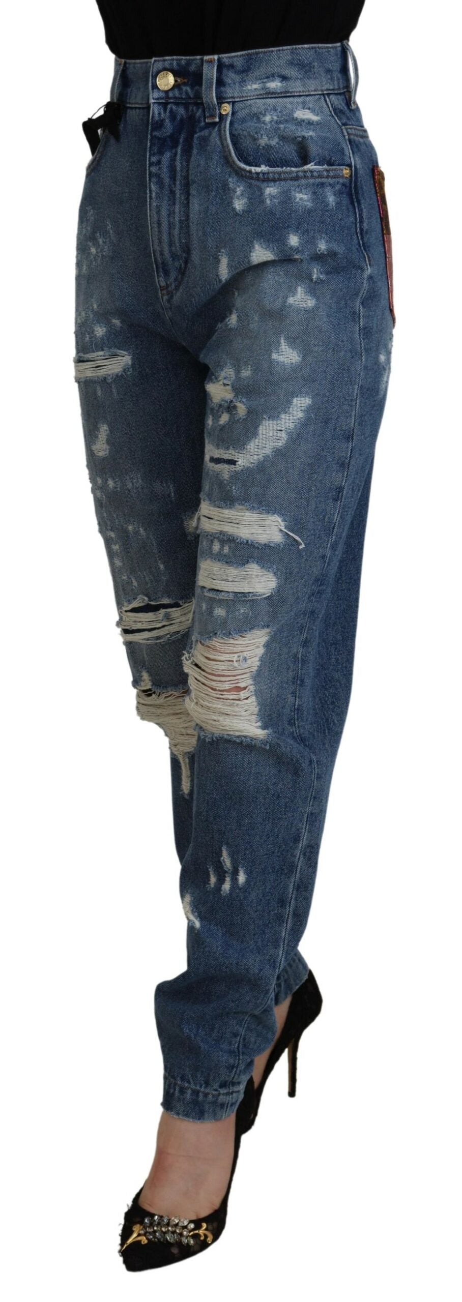 Dolce &amp; Gabbana Elegante Skinny Jeans mit hoher Taille