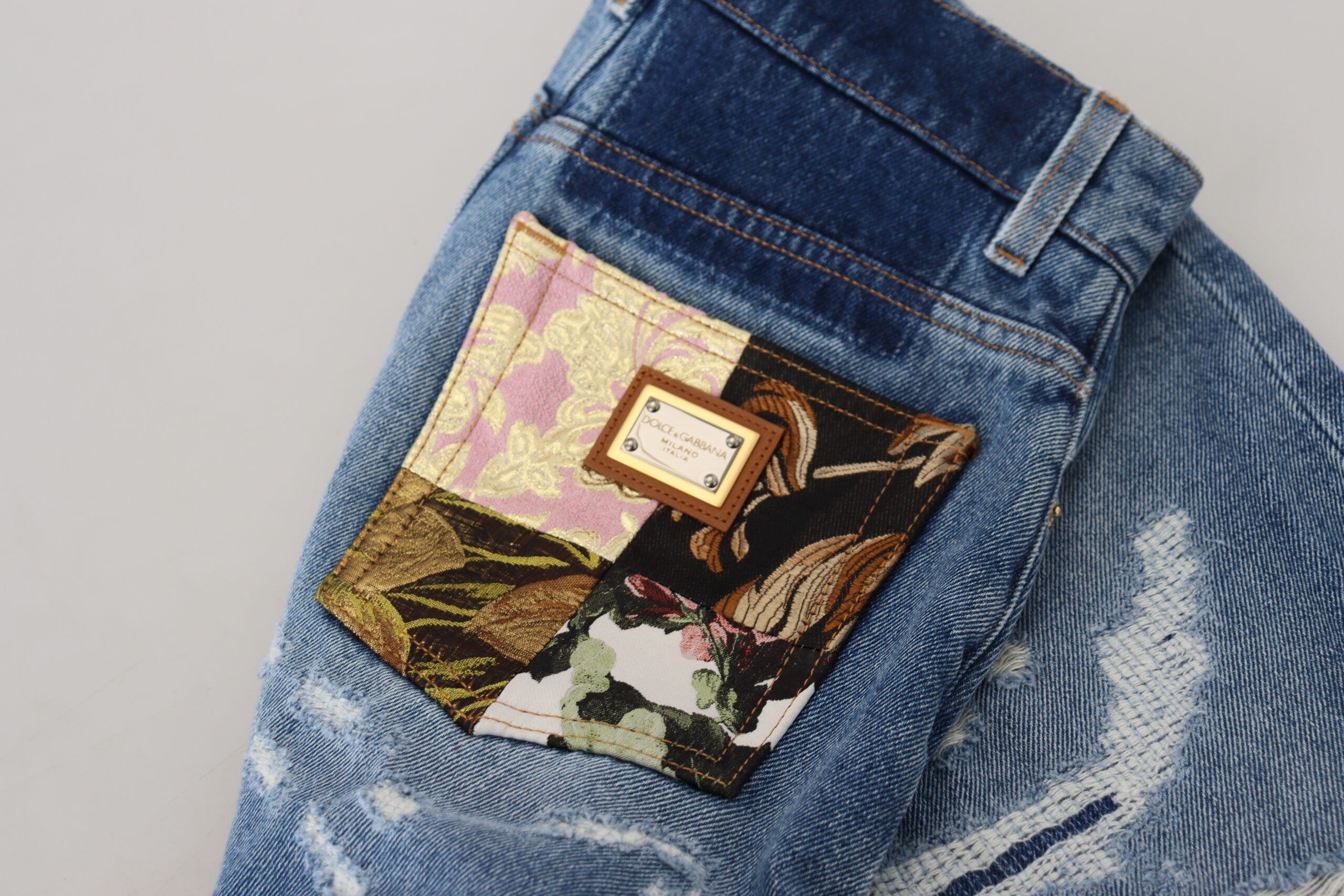 Dolce &amp; Gabbana Elegante Skinny Jeans mit hoher Taille