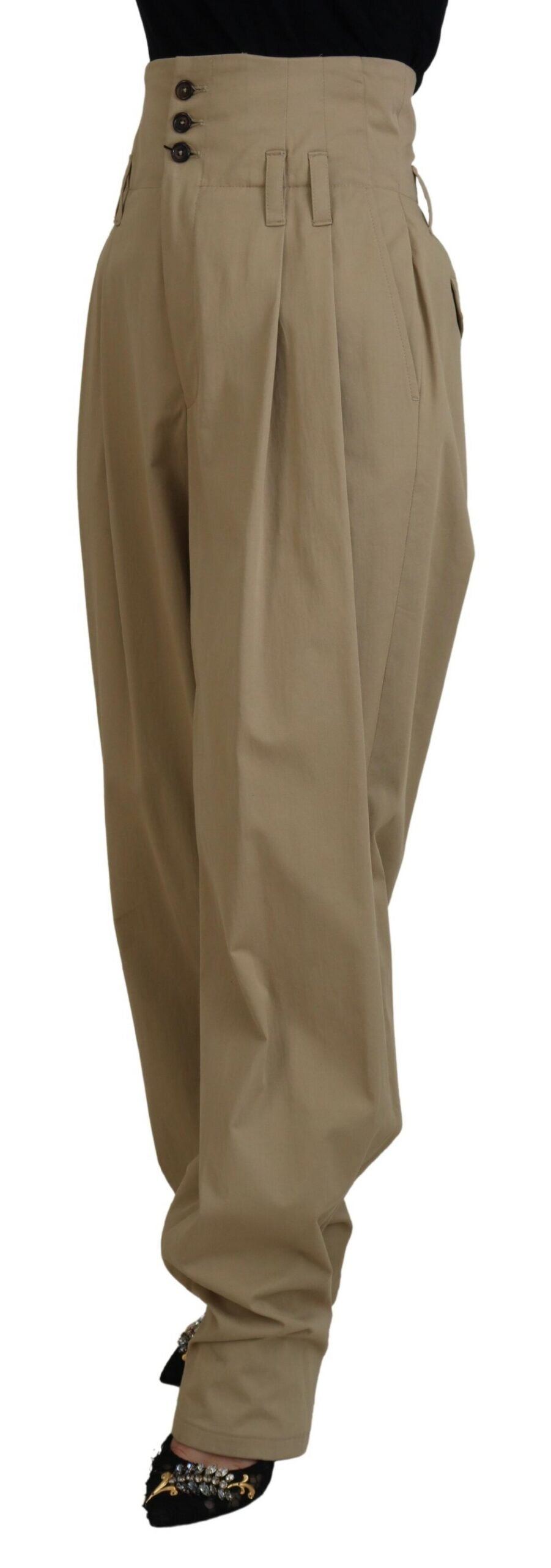 Dolce &amp; Gabbana Elegante hoch taillierte Karottenhose
