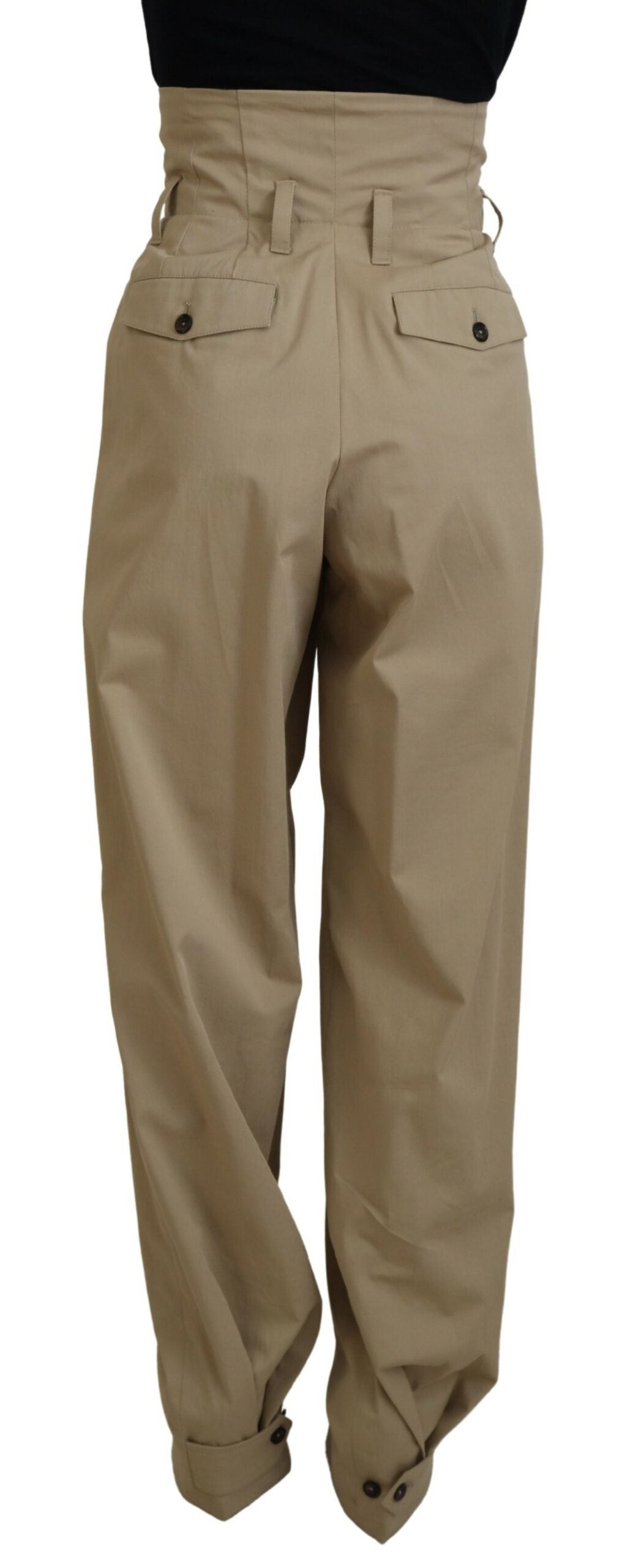 Dolce &amp; Gabbana Elegante hoch taillierte Karottenhose