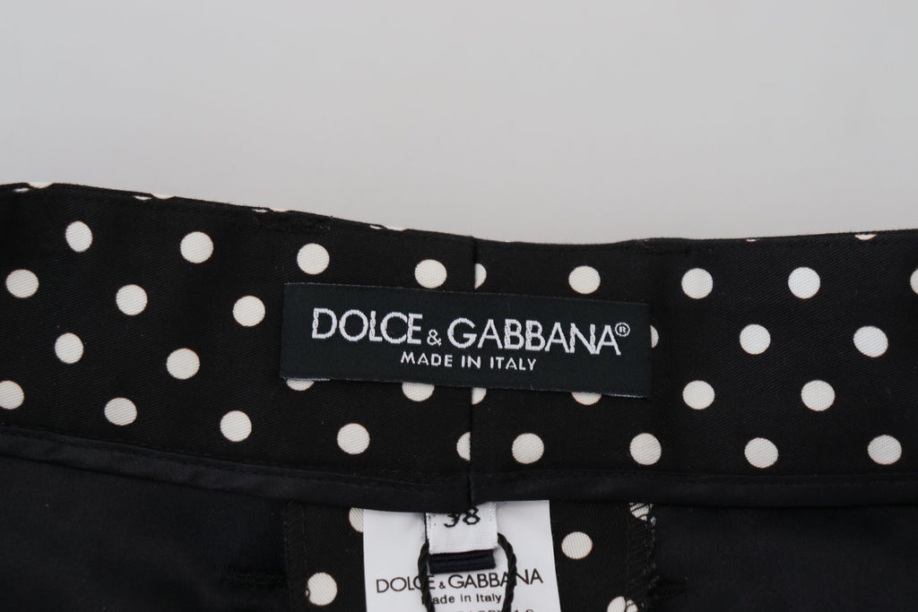Pantalon élégant à pois taille haute Dolce &amp; Gabbana