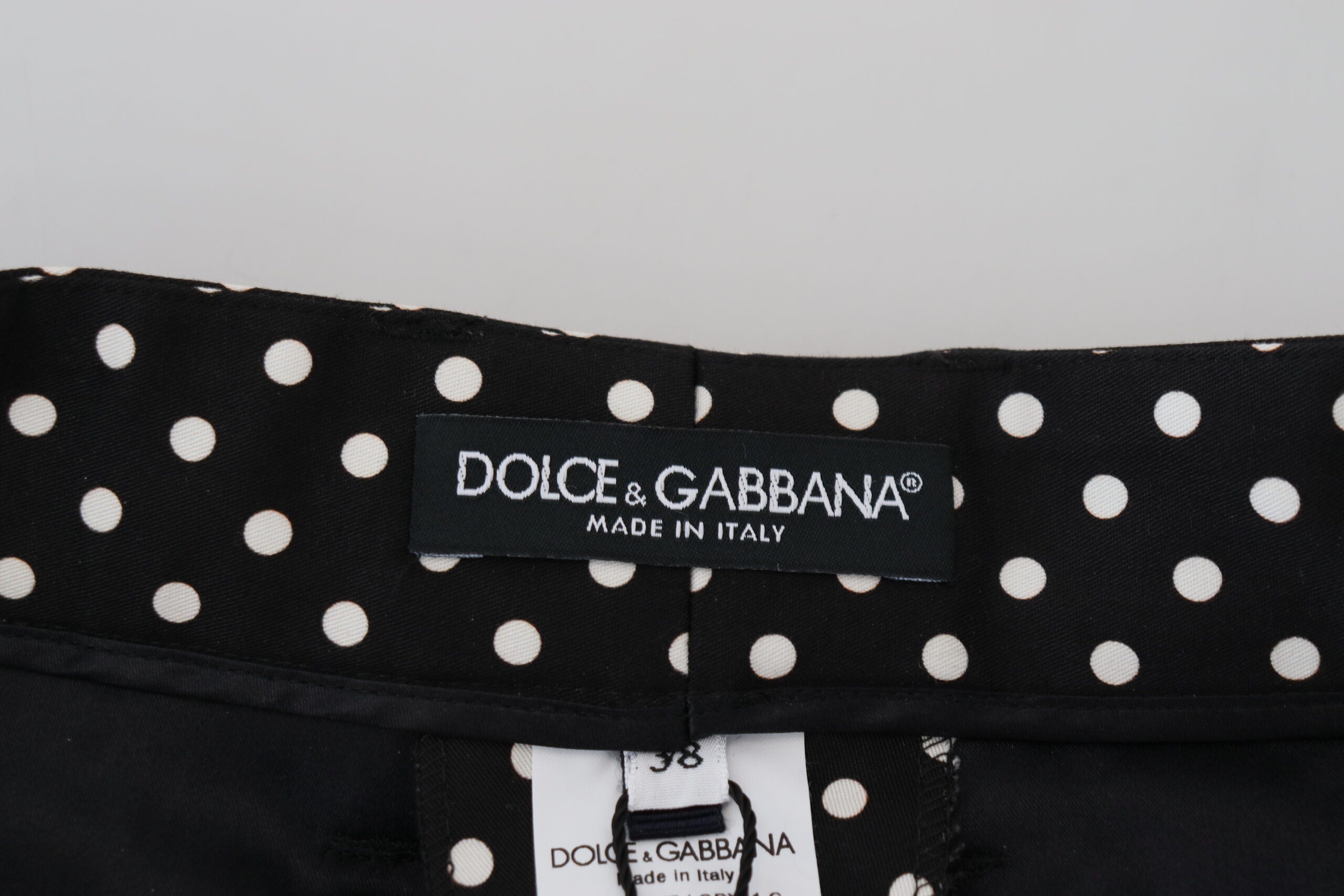 Pantalon élégant à pois taille haute Dolce &amp; Gabbana