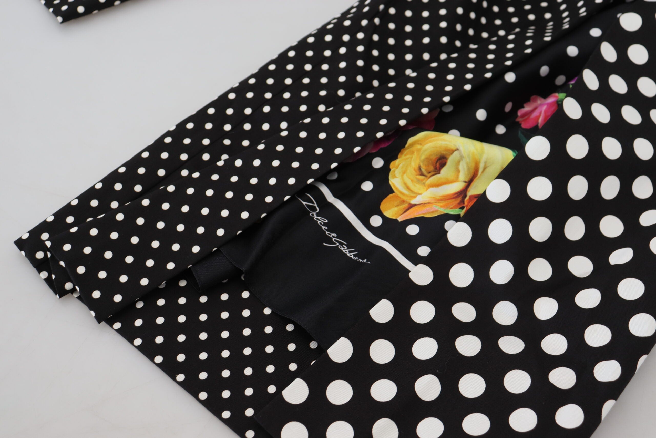 Pantalon élégant à pois taille haute Dolce &amp; Gabbana