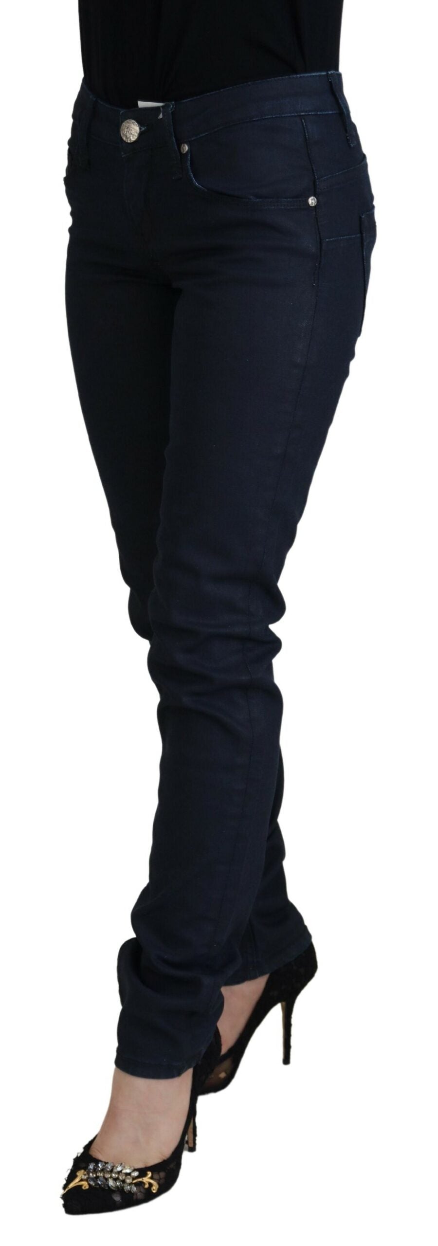 Acht Schicke Skinny Denim Extravaganza mit niedrigerer Taille