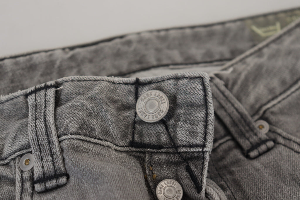 Care Label Chic Skinny Jeans in Grau mit niedriger Taille
