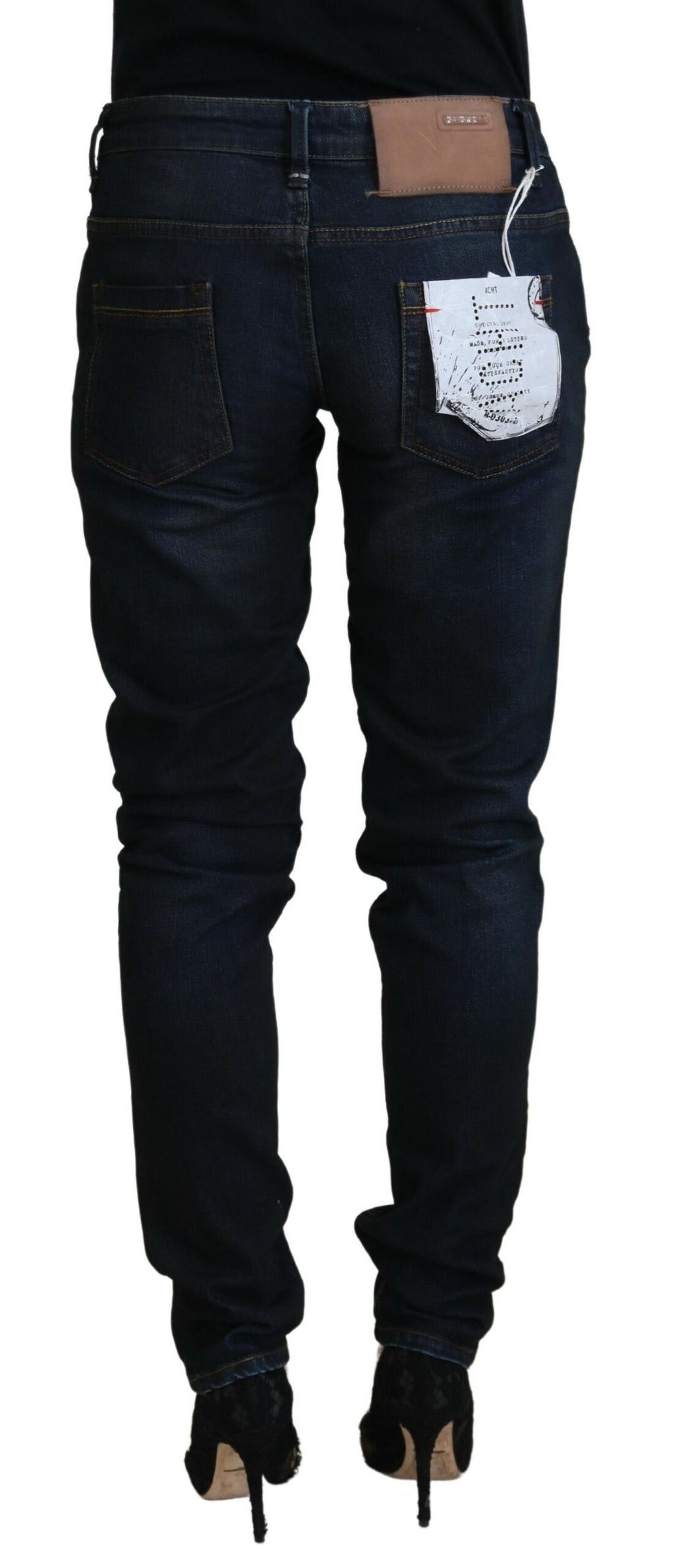 Acht Chic Low Waist Skinny Jeans aus Denim