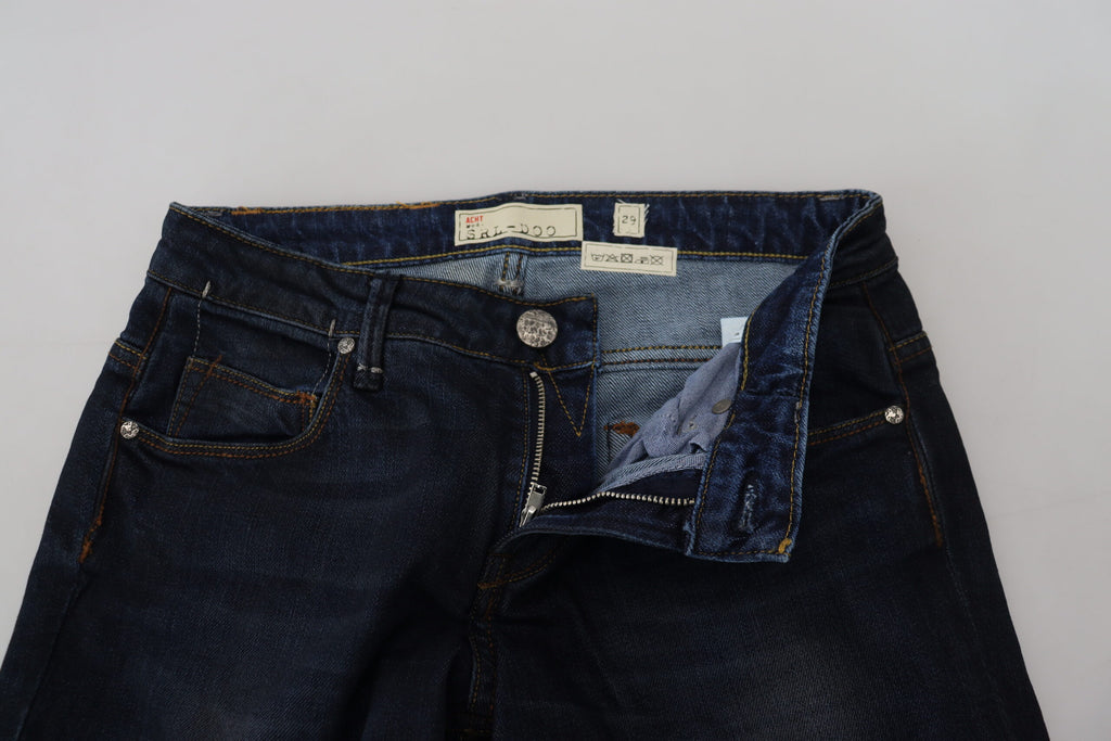 Acht Chic Low Waist Skinny Jeans aus Denim
