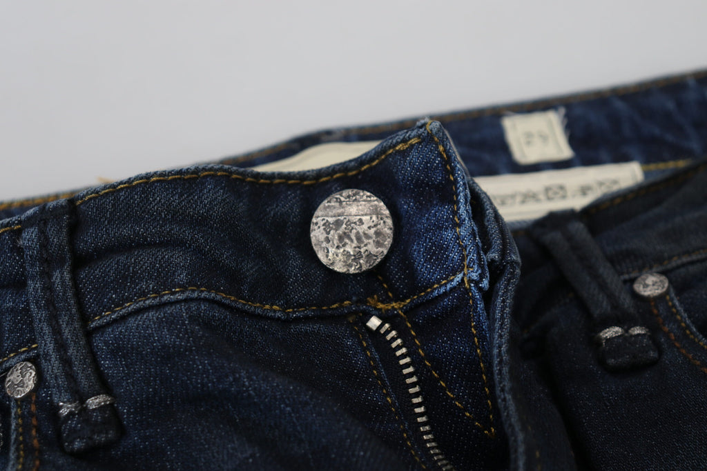 Acht Chic Low Waist Skinny Jeans aus Denim