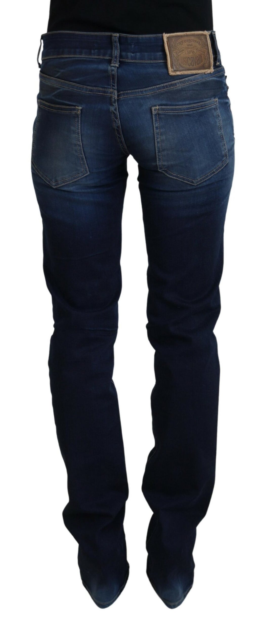 Just Cavalli – Schicke Jeanshose mit niedriger Taille in Blau
