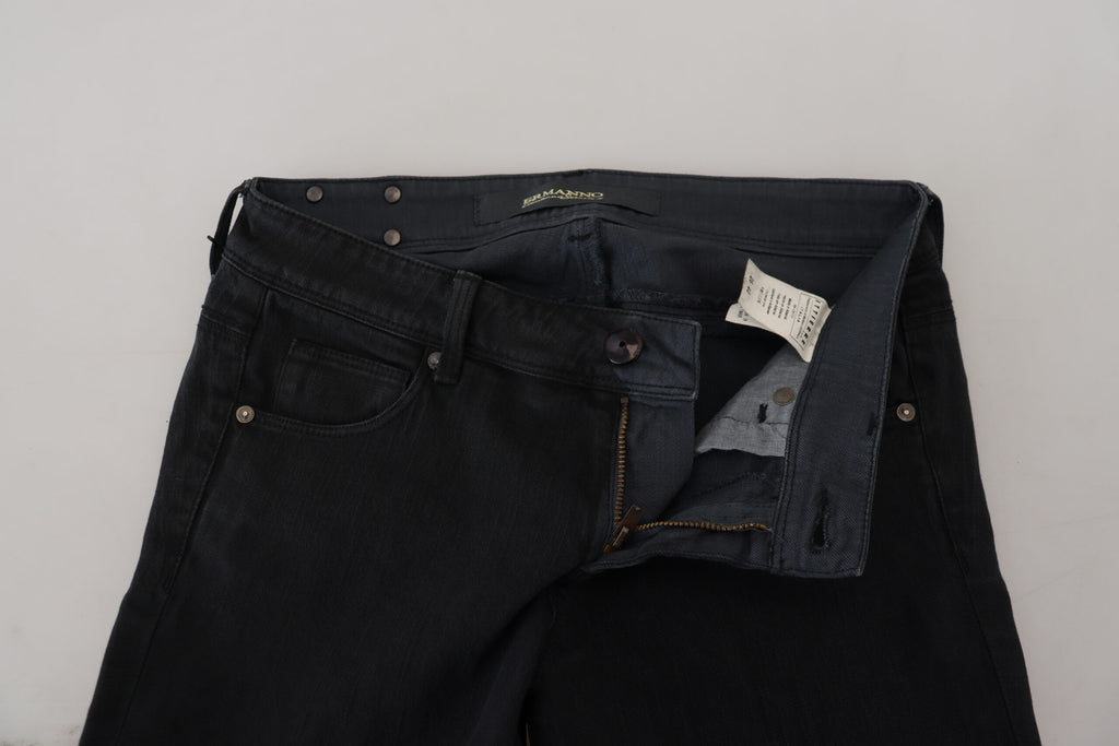 Ermanno Scervino – Schicke schwarze Skinny-Jeans mit niedriger Taille