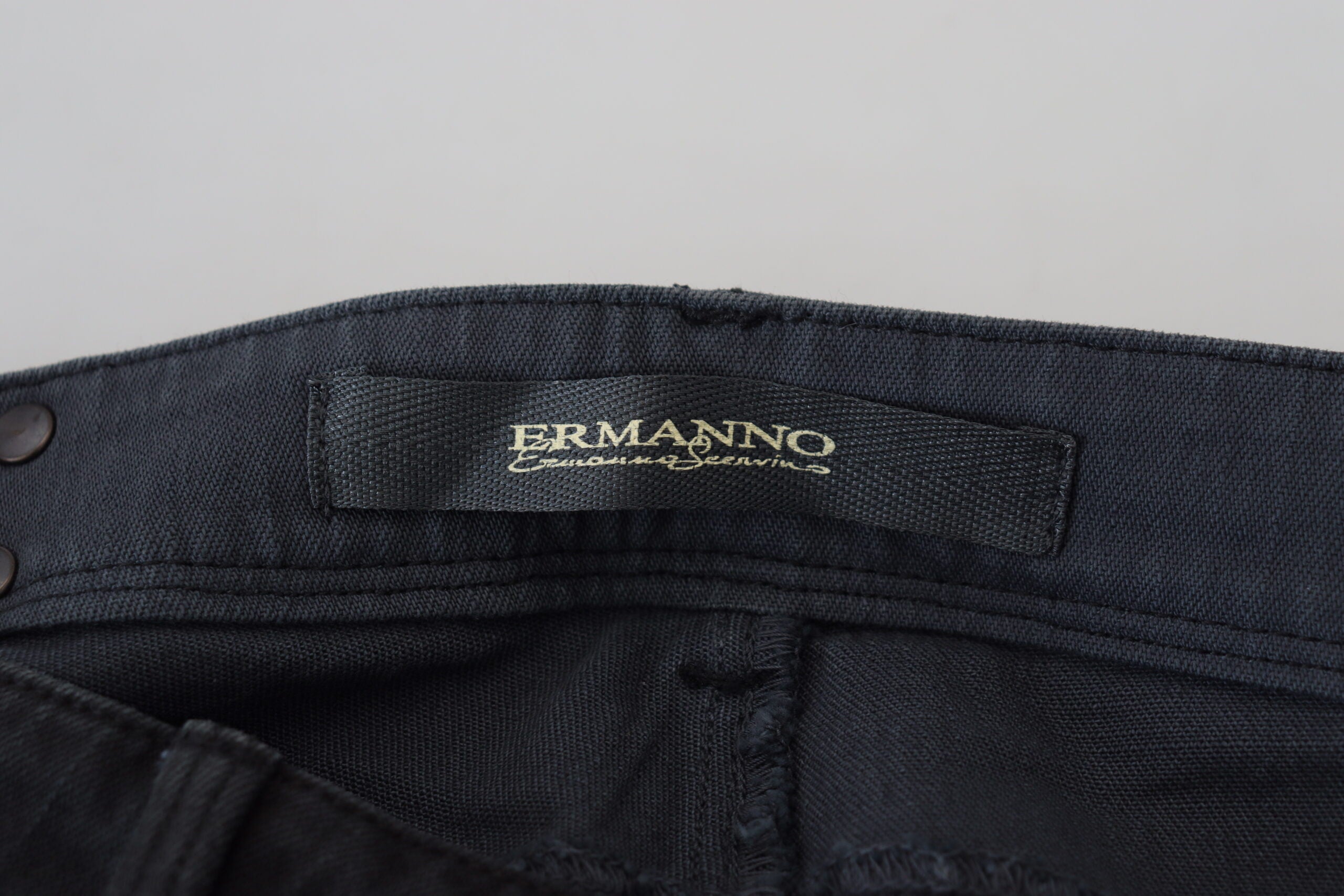 Ermanno Scervino – Schicke schwarze Skinny-Jeans mit niedriger Taille