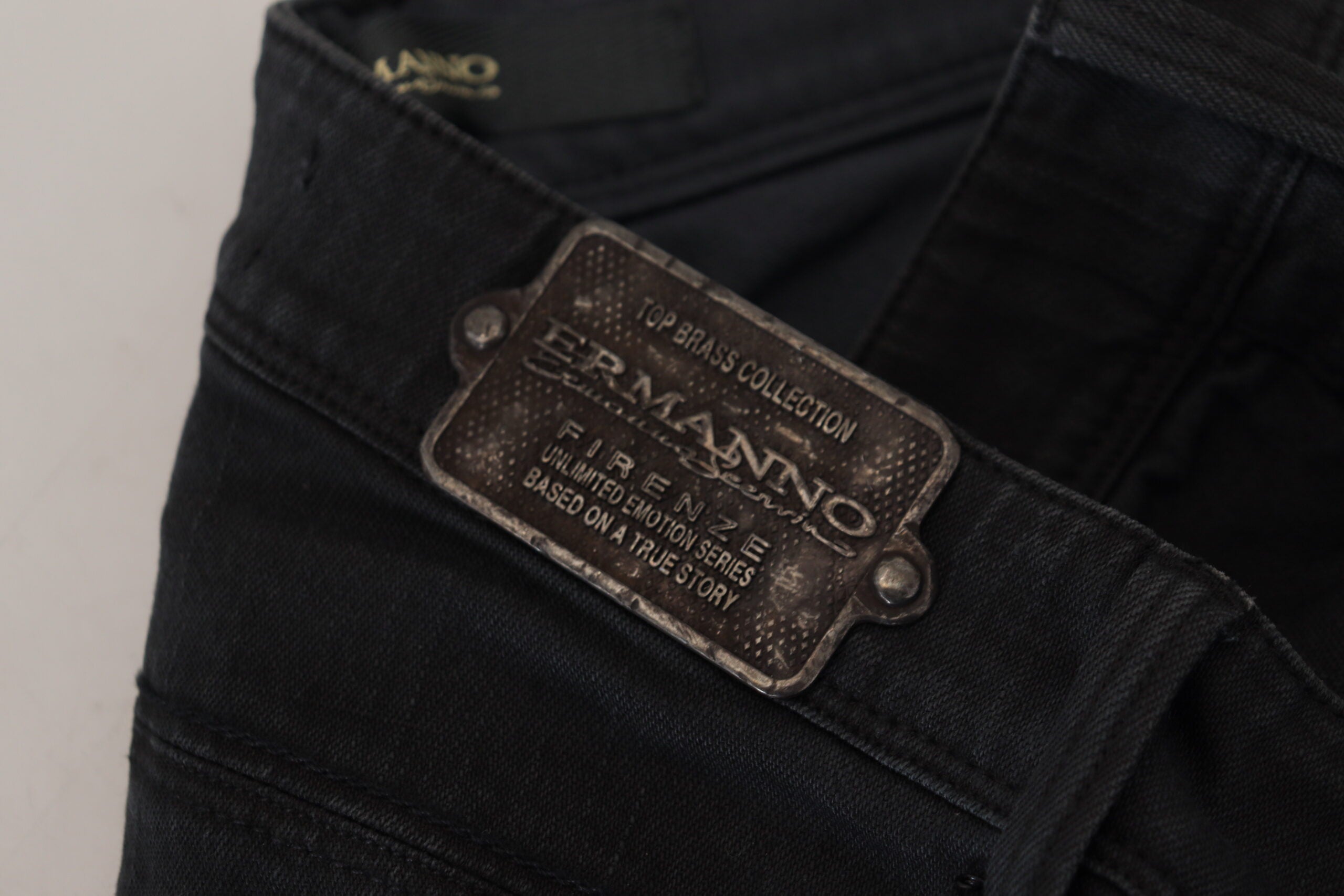 Ermanno Scervino – Schicke schwarze Skinny-Jeans mit niedriger Taille