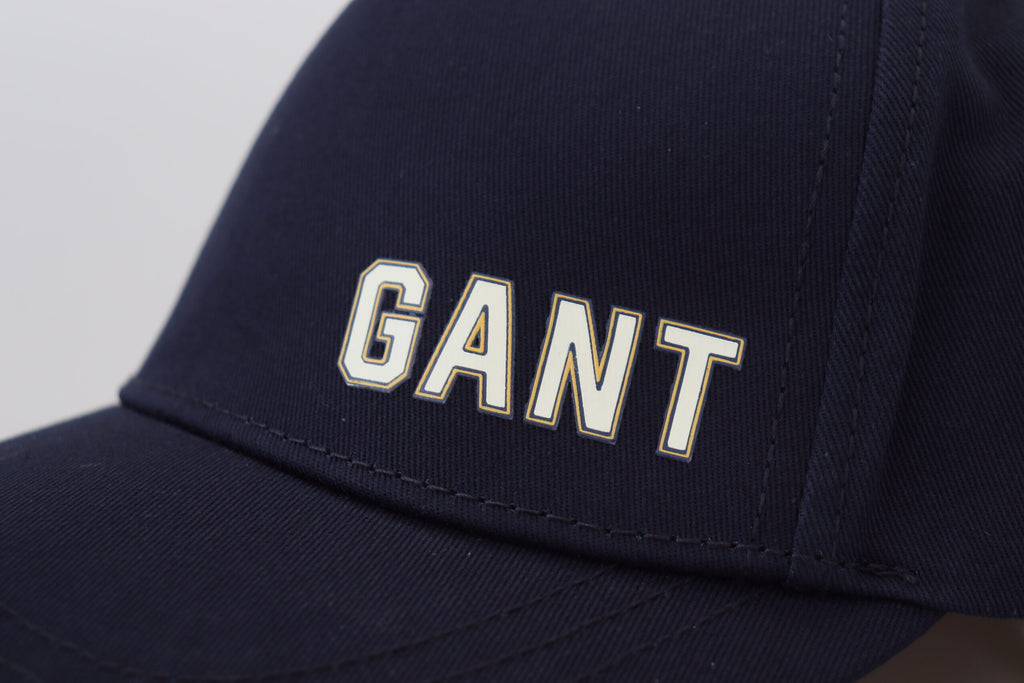 Gant Elegante blaue Baseballmütze aus Baumwolle