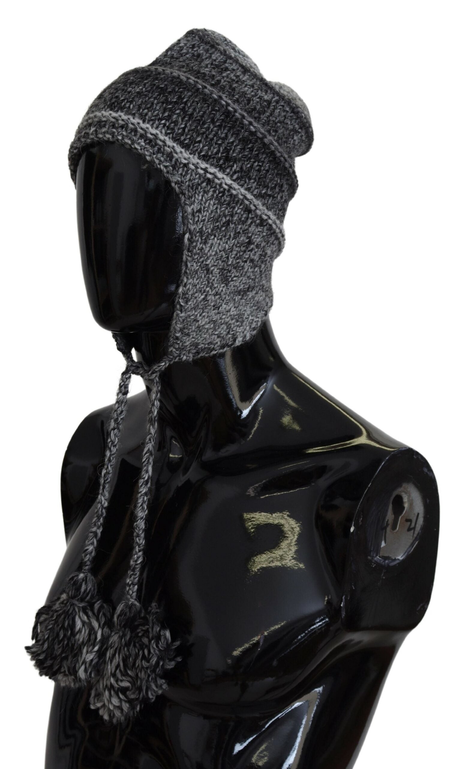 Dolce &amp; Gabbana Elegante graue Strickmütze