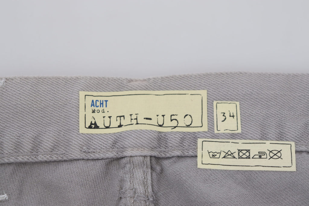 Acht Sleek Regular Denim Graue Jeans