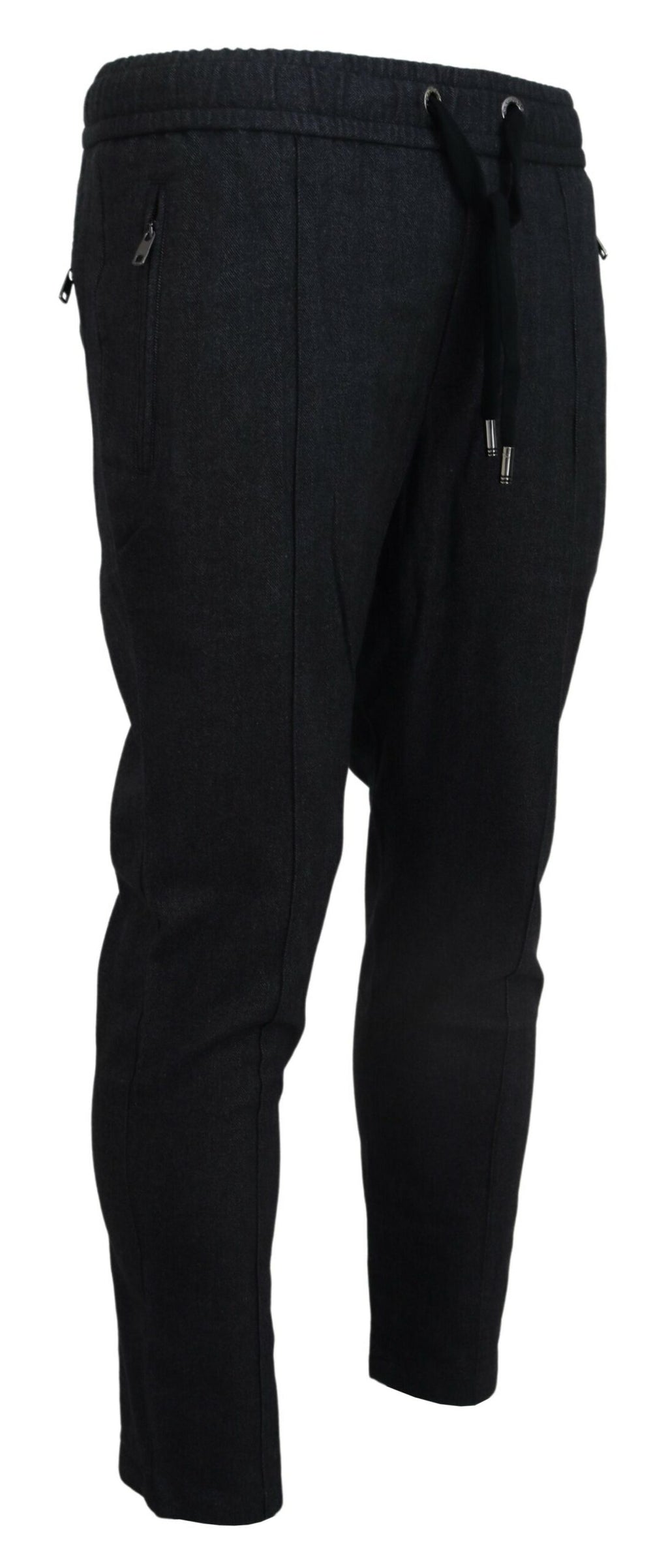 Dolce &amp; Gabbana Elegante graue Baumwoll-Jogginghosen für Herren