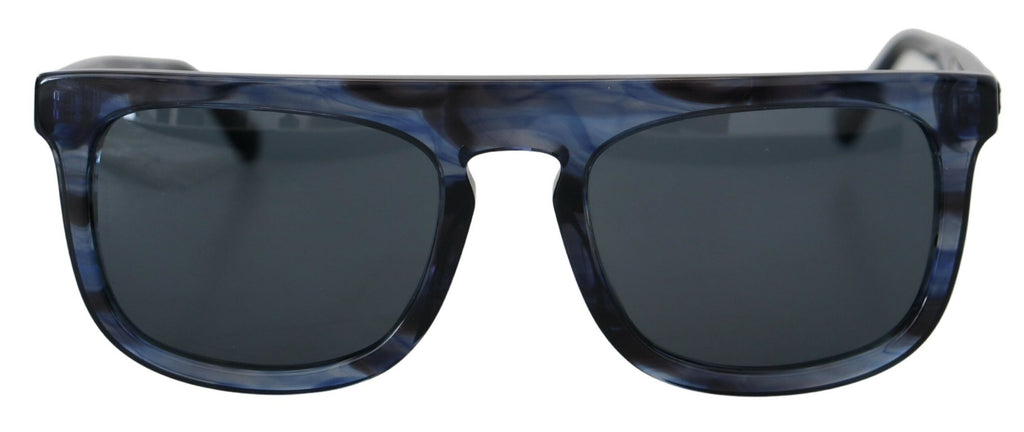 Dolce &amp; Gabbana – Elegante Sonnenbrille aus blauem Acetat