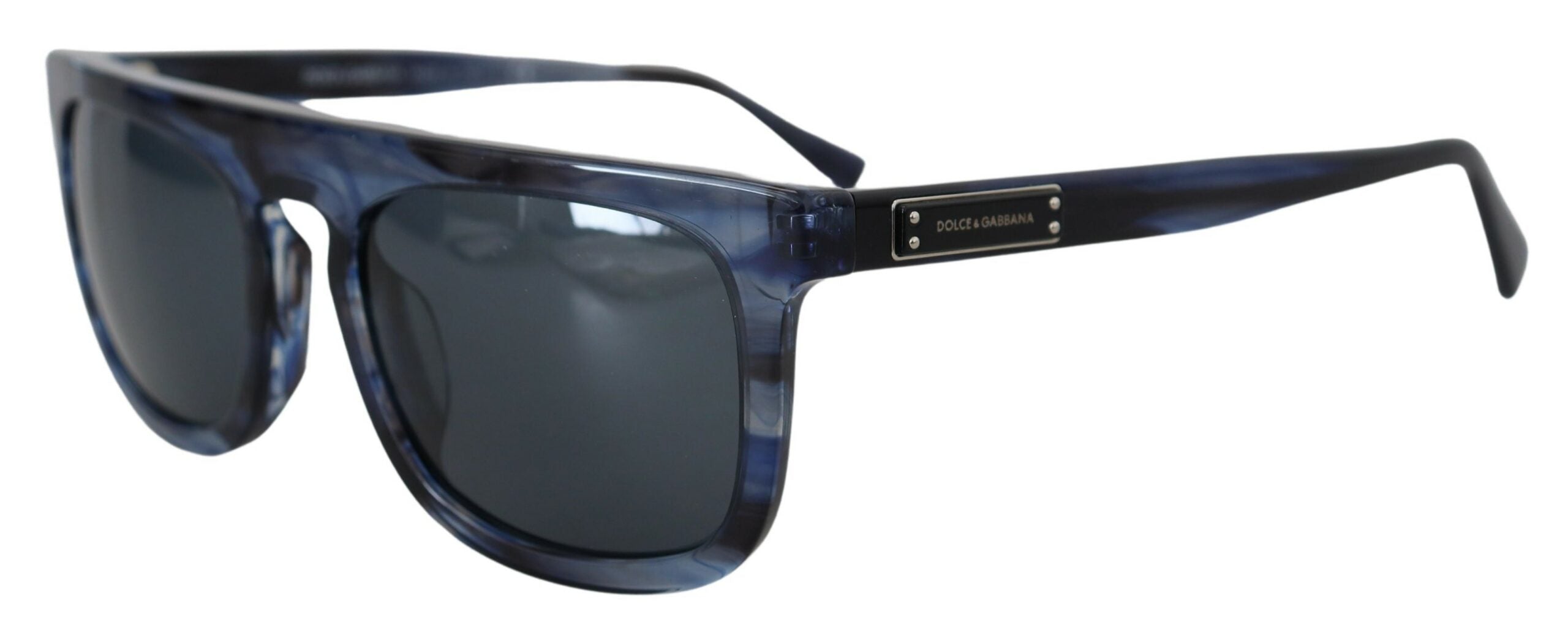 Dolce &amp; Gabbana – Elegante Sonnenbrille aus blauem Acetat