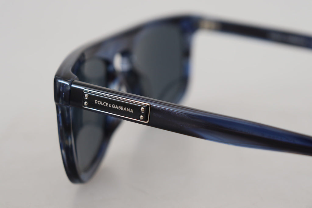 Dolce &amp; Gabbana – Elegante Sonnenbrille aus blauem Acetat