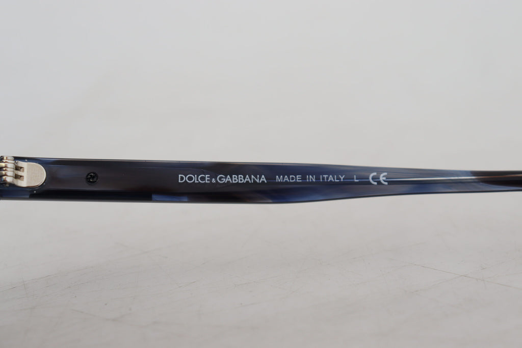 Dolce &amp; Gabbana – Elegante Sonnenbrille aus blauem Acetat