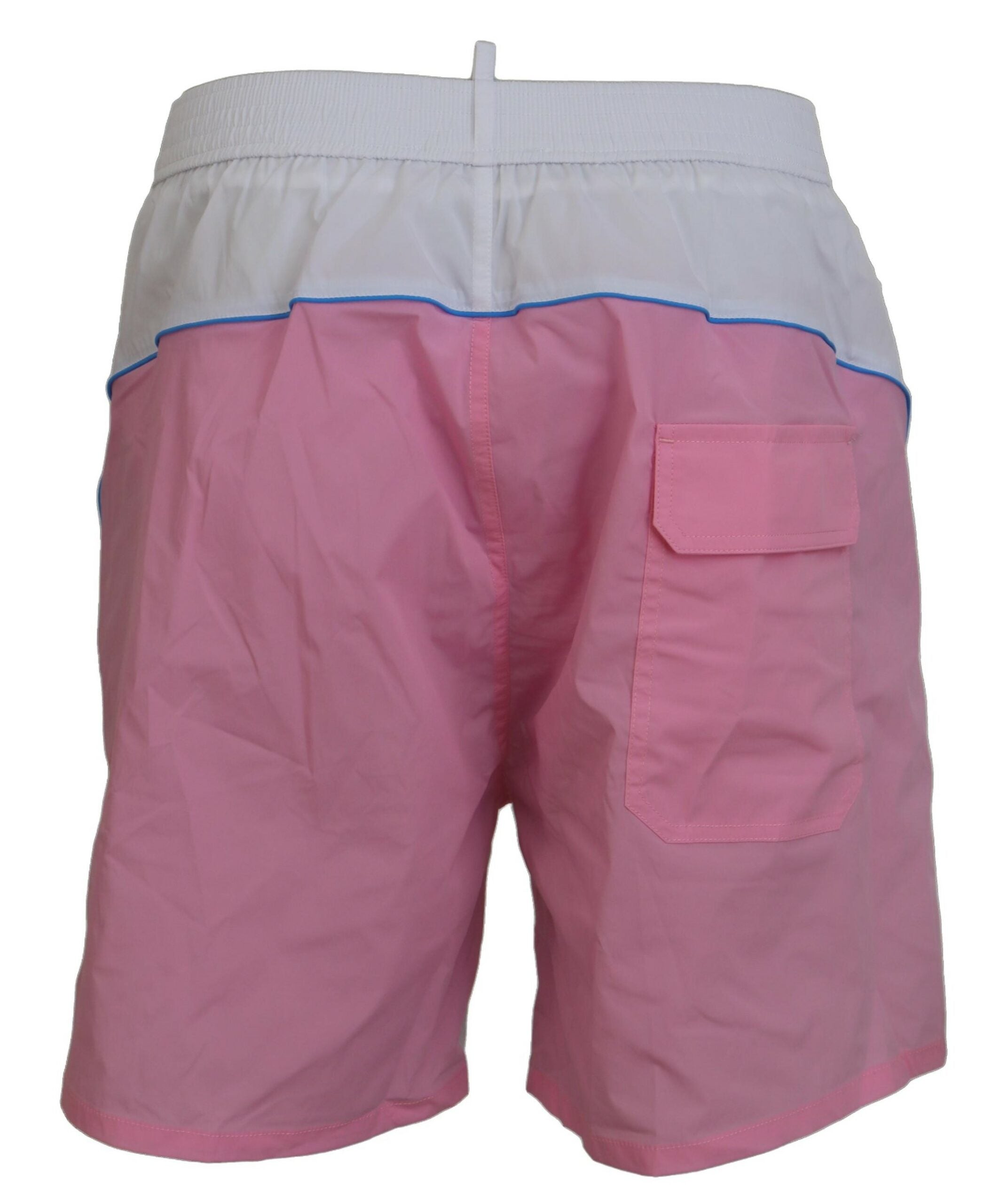 Dsquared² Schicke Badeshorts mit Print in Weiß und Rosa