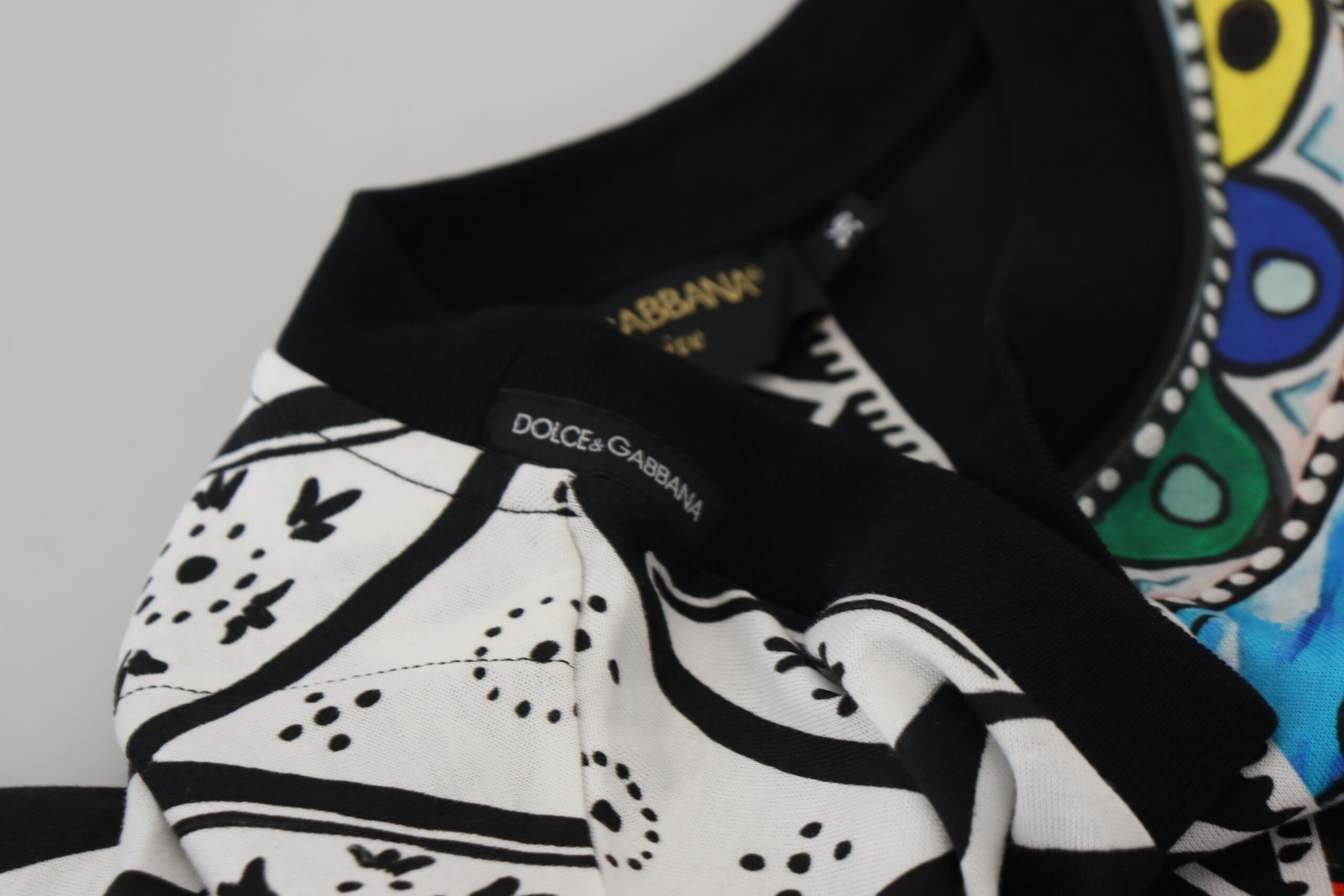 Dolce &amp; Gabbana Elegantes, mehrfarbiges Freizeit-T-Shirt aus Baumwolle